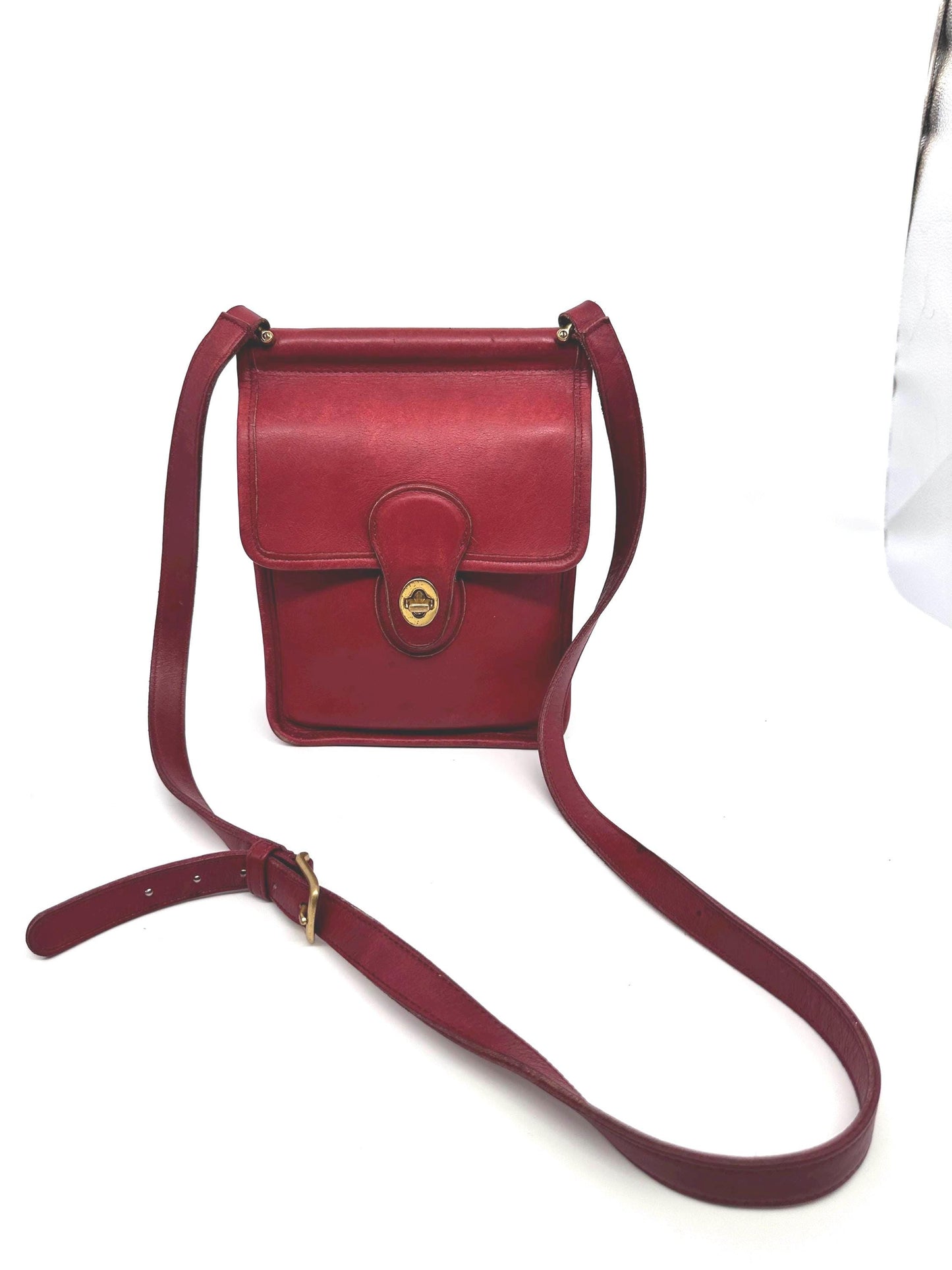 COACH Vintage Red Murphy Shoulder Crossbody Bag USA 9930 RARE | Creed/Setial Number Present