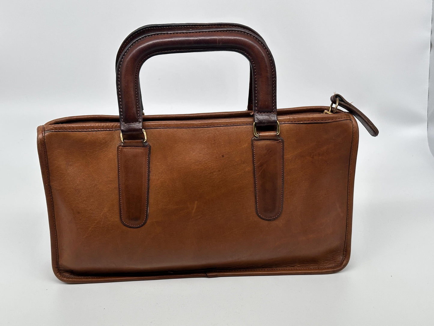 Bonnie Cashin Coach Slim Satchel | Vintage Glove-Tanned Leather Handbag 282-8916