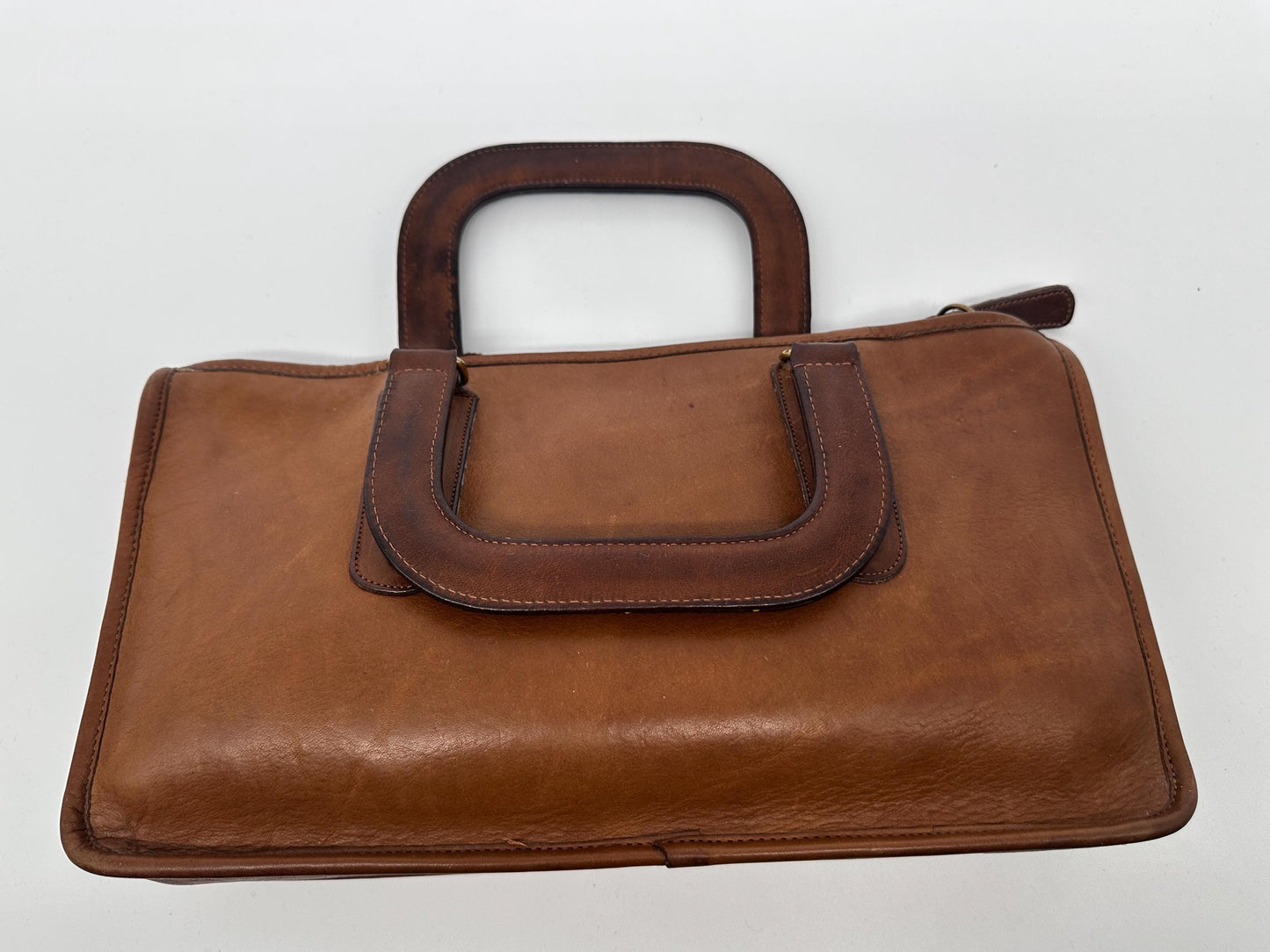 Bonnie Cashin Coach Slim Satchel | Vintage Glove-Tanned Leather Handbag 282-8916