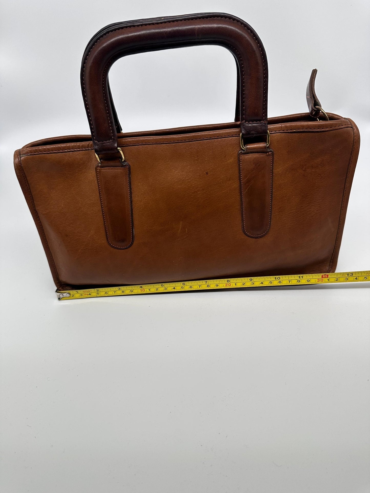 Bonnie Cashin Coach Slim Satchel | Vintage Glove-Tanned Leather Handbag 282-8916