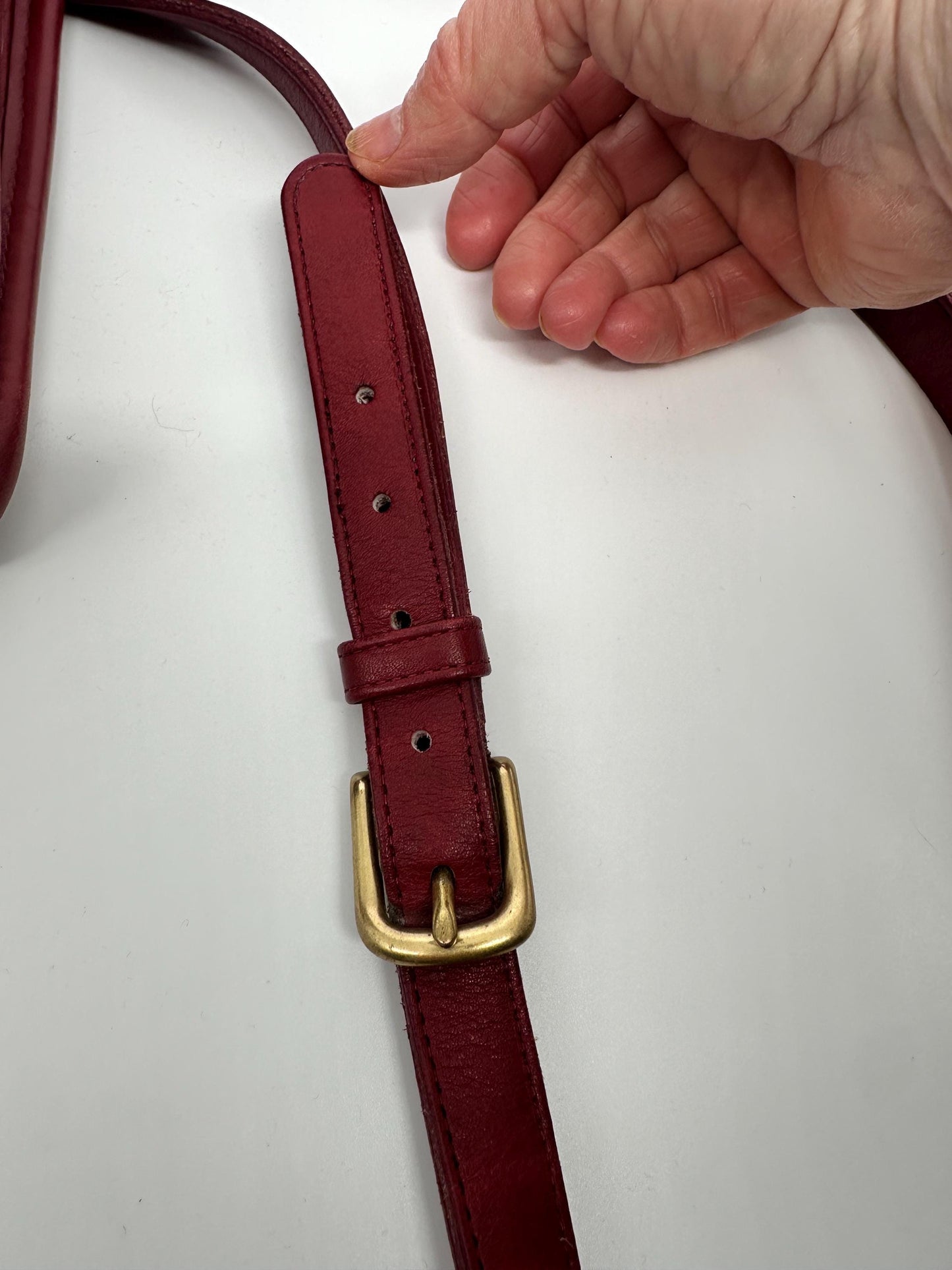 COACH Vintage Red Murphy Shoulder Crossbody Bag USA 9930 RARE | Creed/Setial Number Present