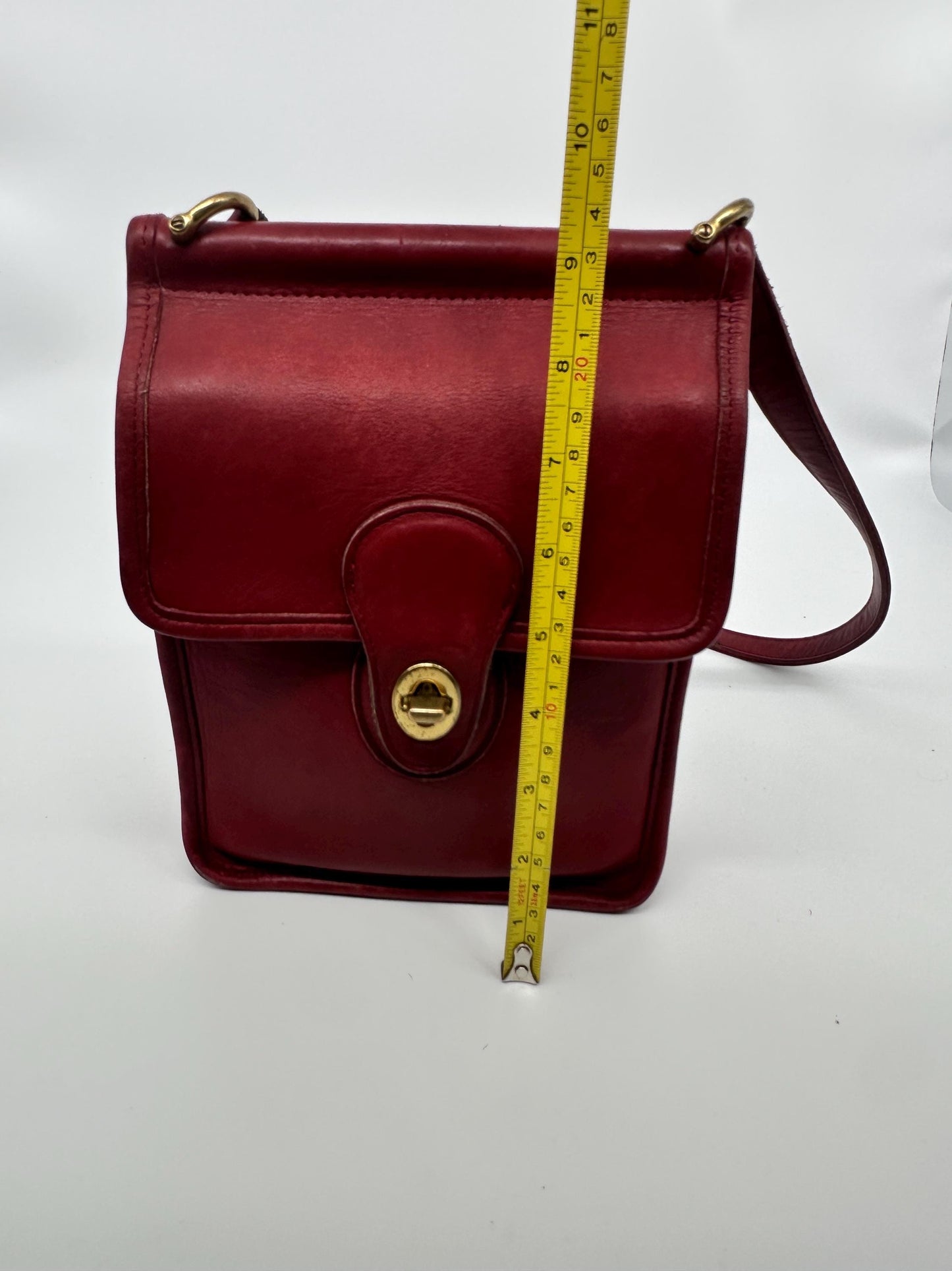 COACH Vintage Red Murphy Shoulder Crossbody Bag USA 9930 RARE | Creed/Setial Number Present
