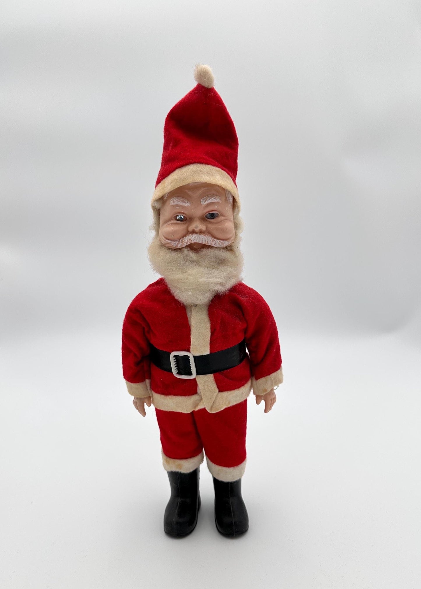 Vintage Santa Claus 12” Doll with Blue Eyes 1950s-60s