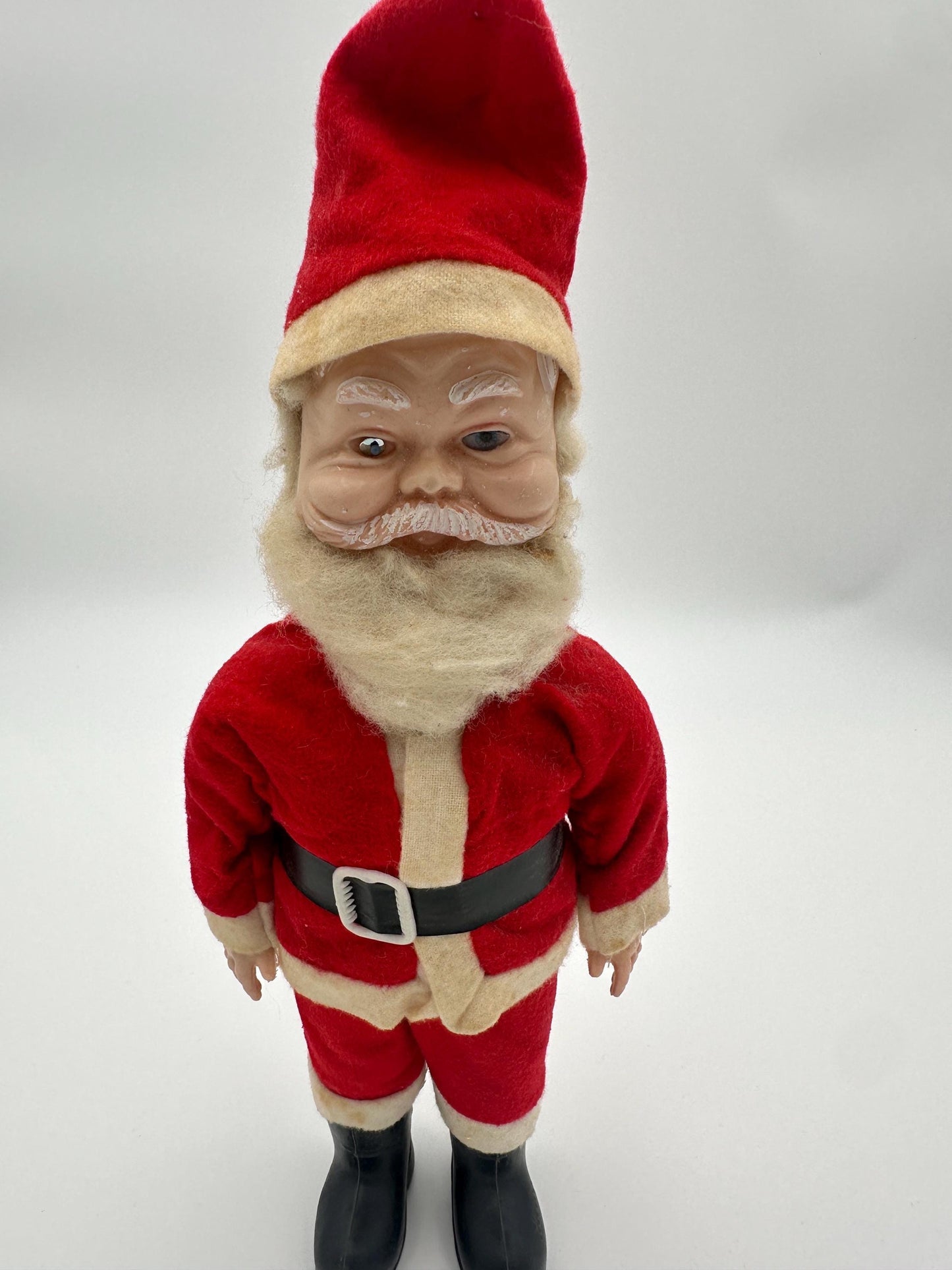 Vintage Santa Claus 12” Doll with Blue Eyes 1950s-60s