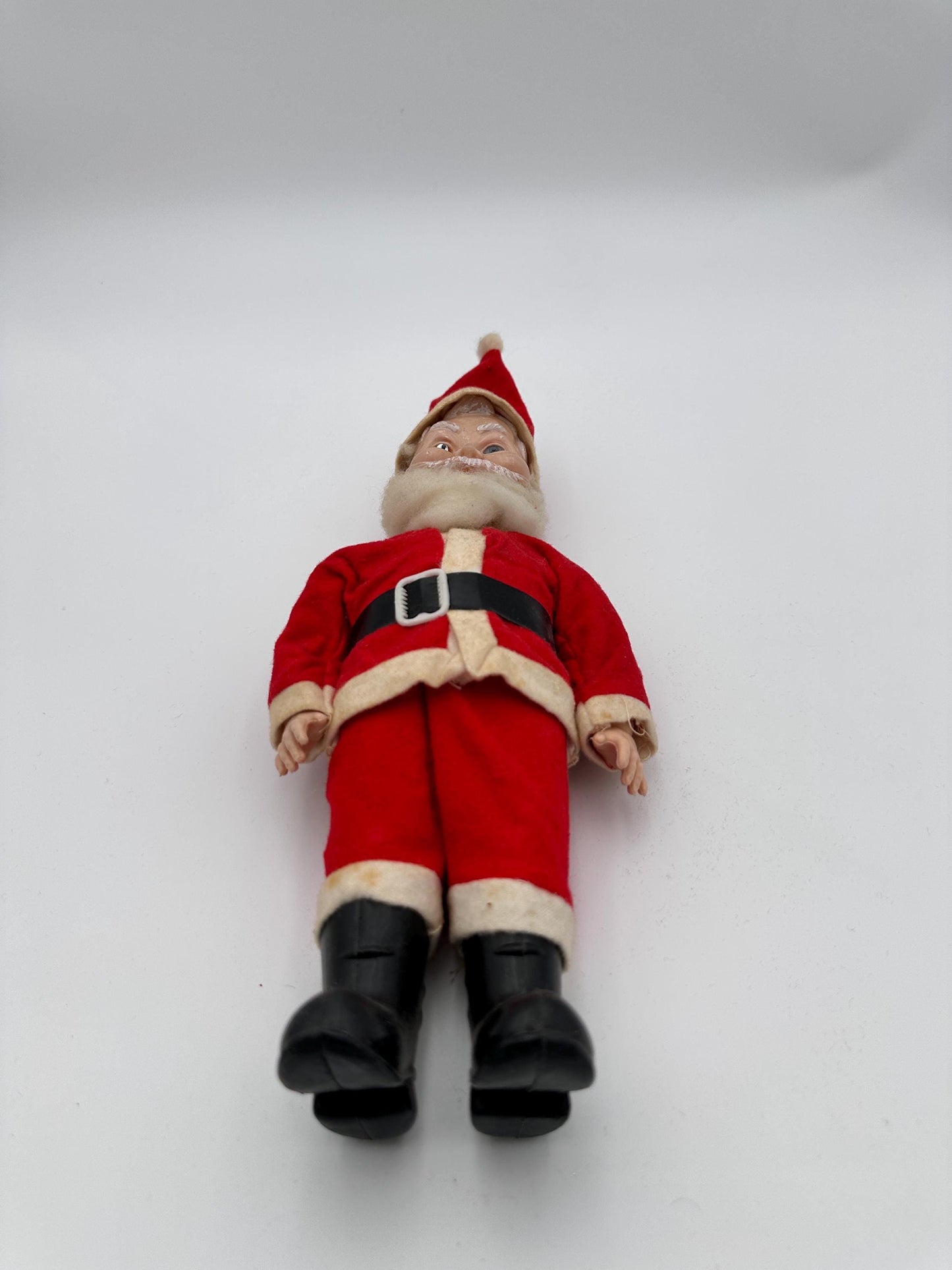 Vintage Santa Claus 12” Doll with Blue Eyes 1950s-60s