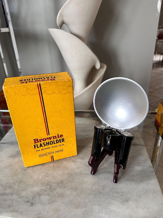 Vintage 1950s Kodak Brownie Flasholder | Mid-Century Camera Accessory (Original Box)