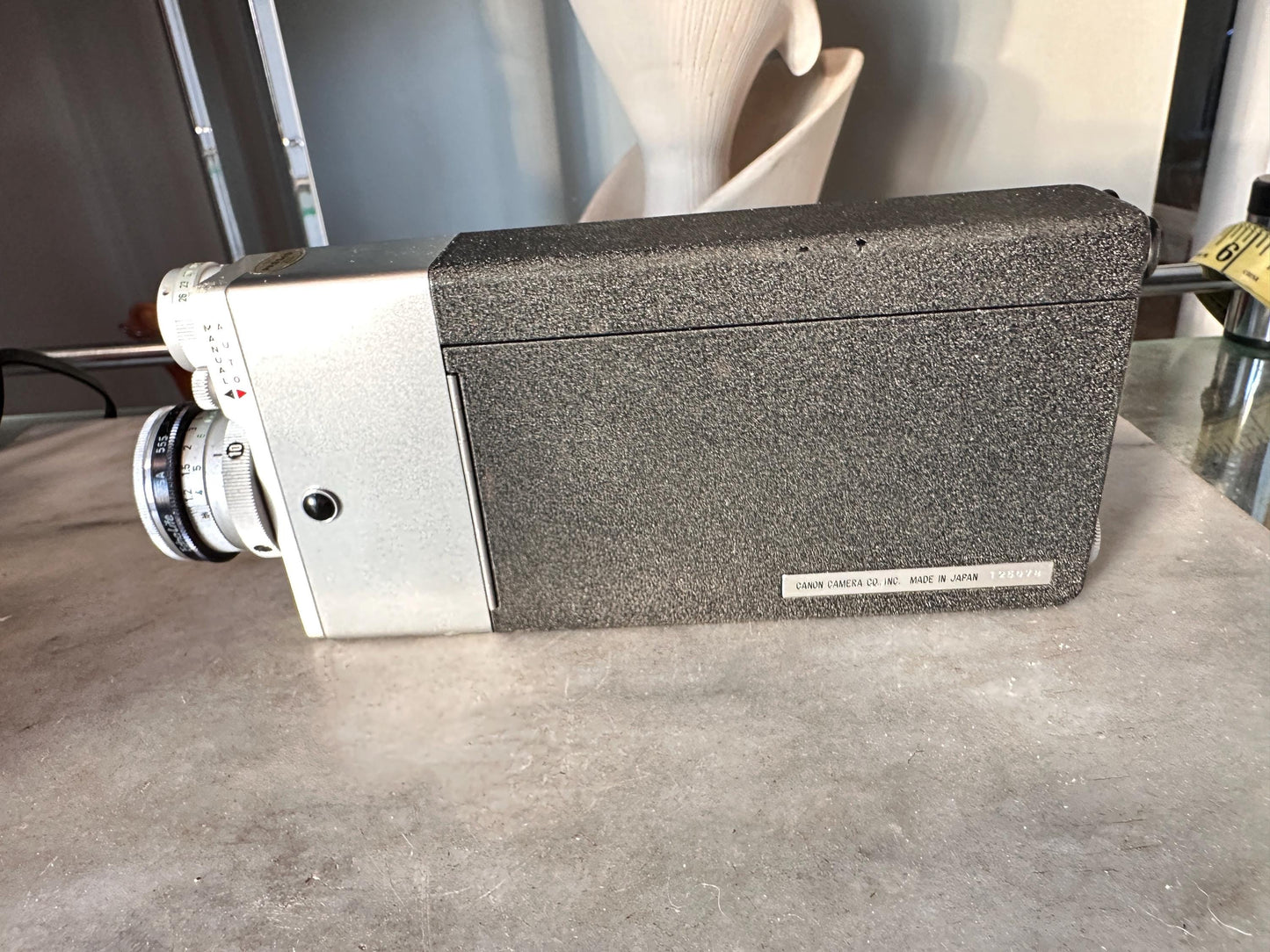 1960s Canon Cine Canonet 8 Film Camera, Japan, Original Case Manual, Running Motor