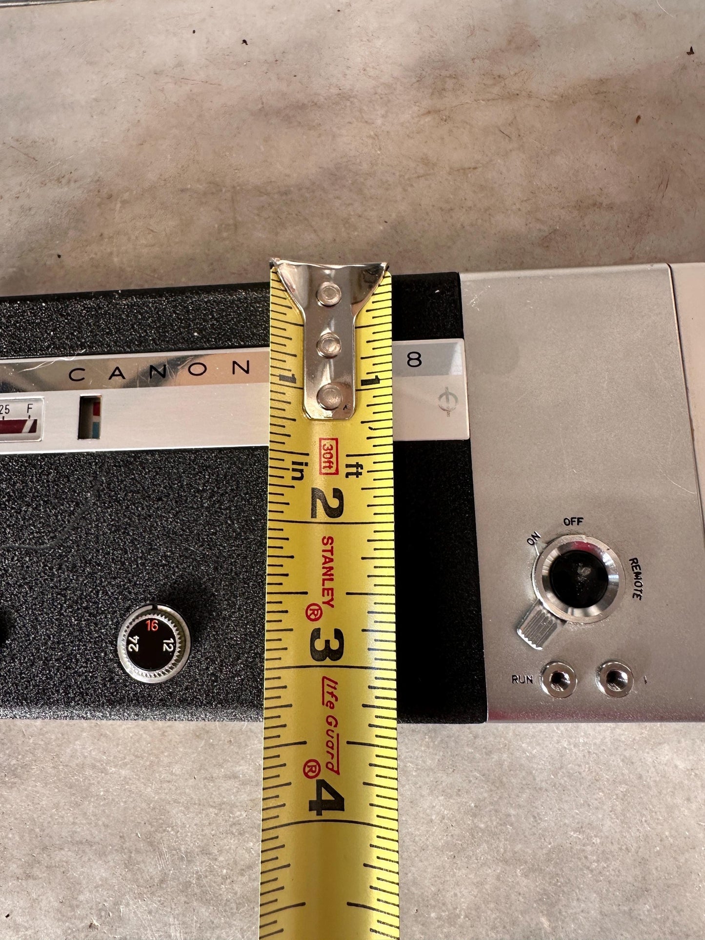 1960s Canon Cine Canonet 8 Film Camera, Japan, Original Case Manual, Running Motor