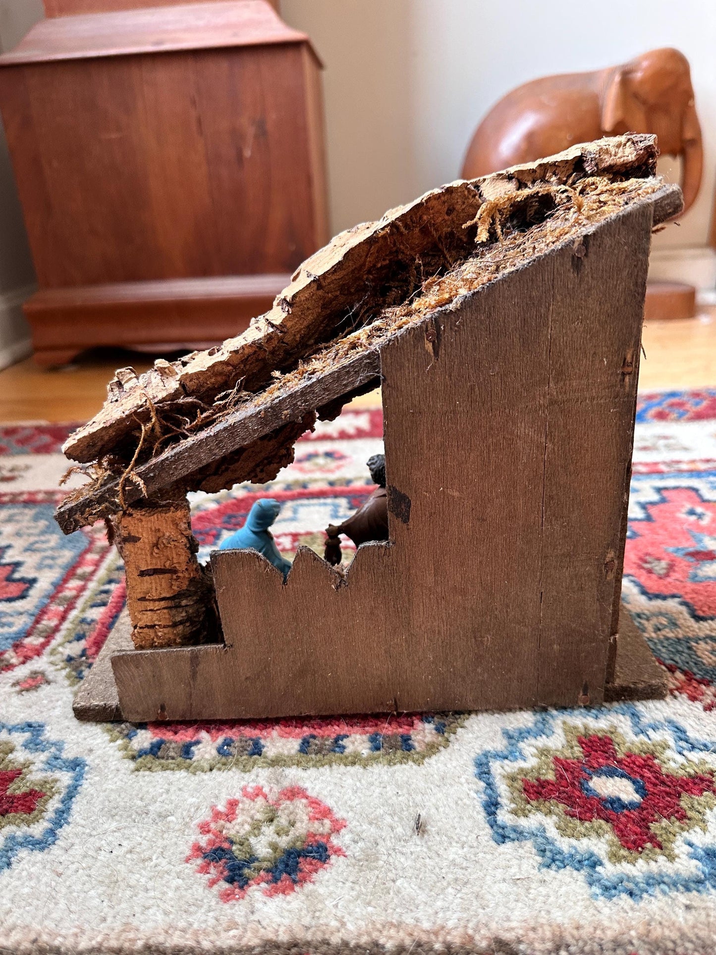 Vintage Nativity Manger Mary Joseph Jesus