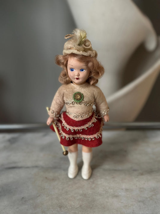 1940's Majorette Doll, Effanbee Ann Shirley Little Lady Collectible Doll