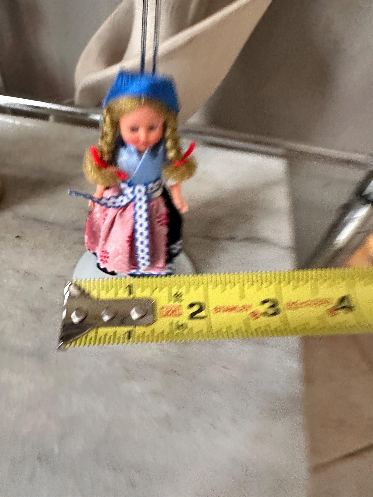 German Folklore Dolls, Set of 3 Vintage, Hand-Painted Faces, Traditional Costumes