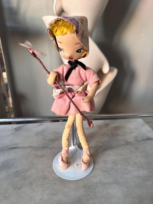 Vintage Little Bo Peep Pose Doll, Nursery Rhyme Storybook Collectible Figurine