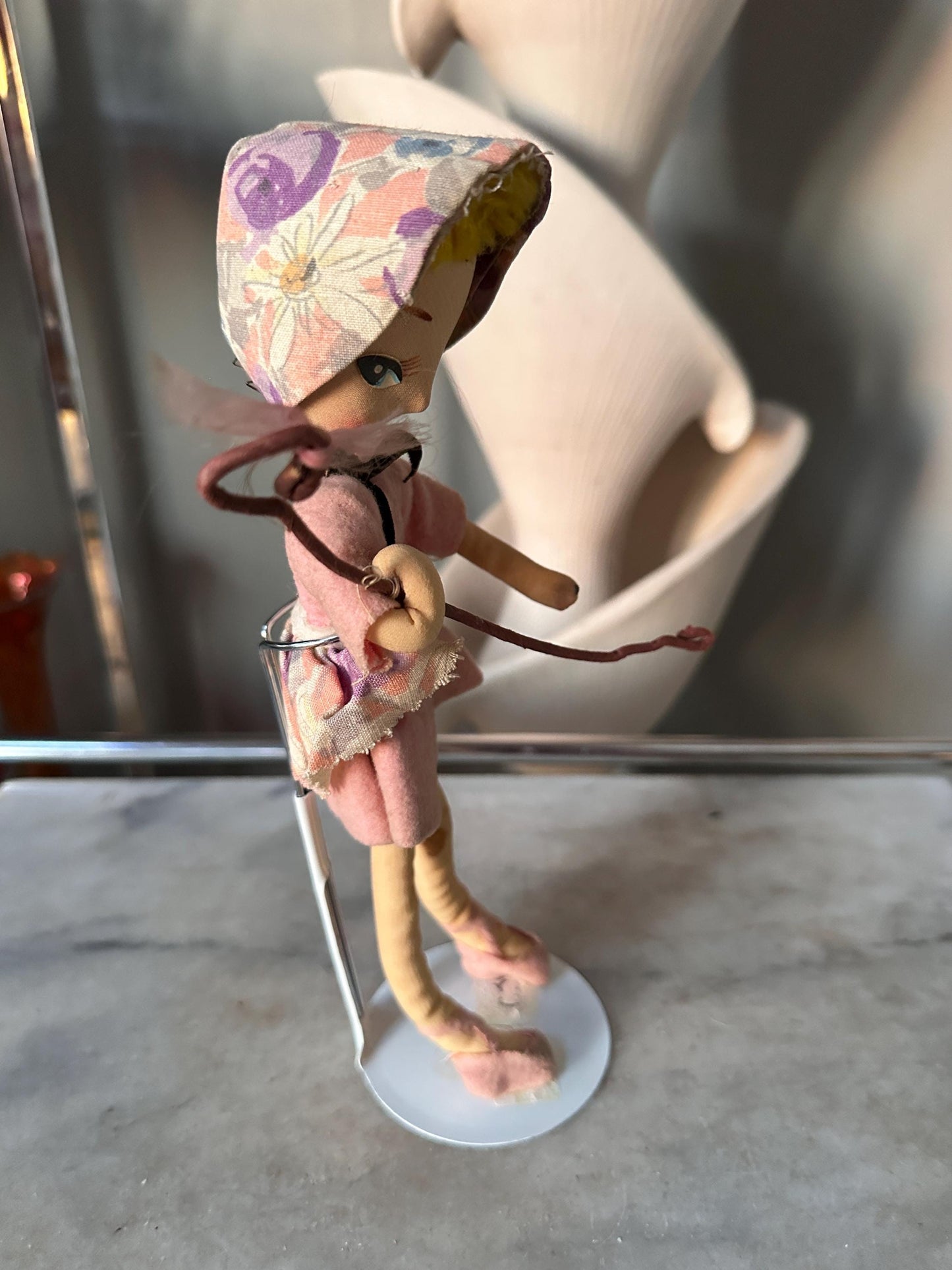 Vintage Little Bo Peep Pose Doll, Nursery Rhyme Storybook Collectible Figurine