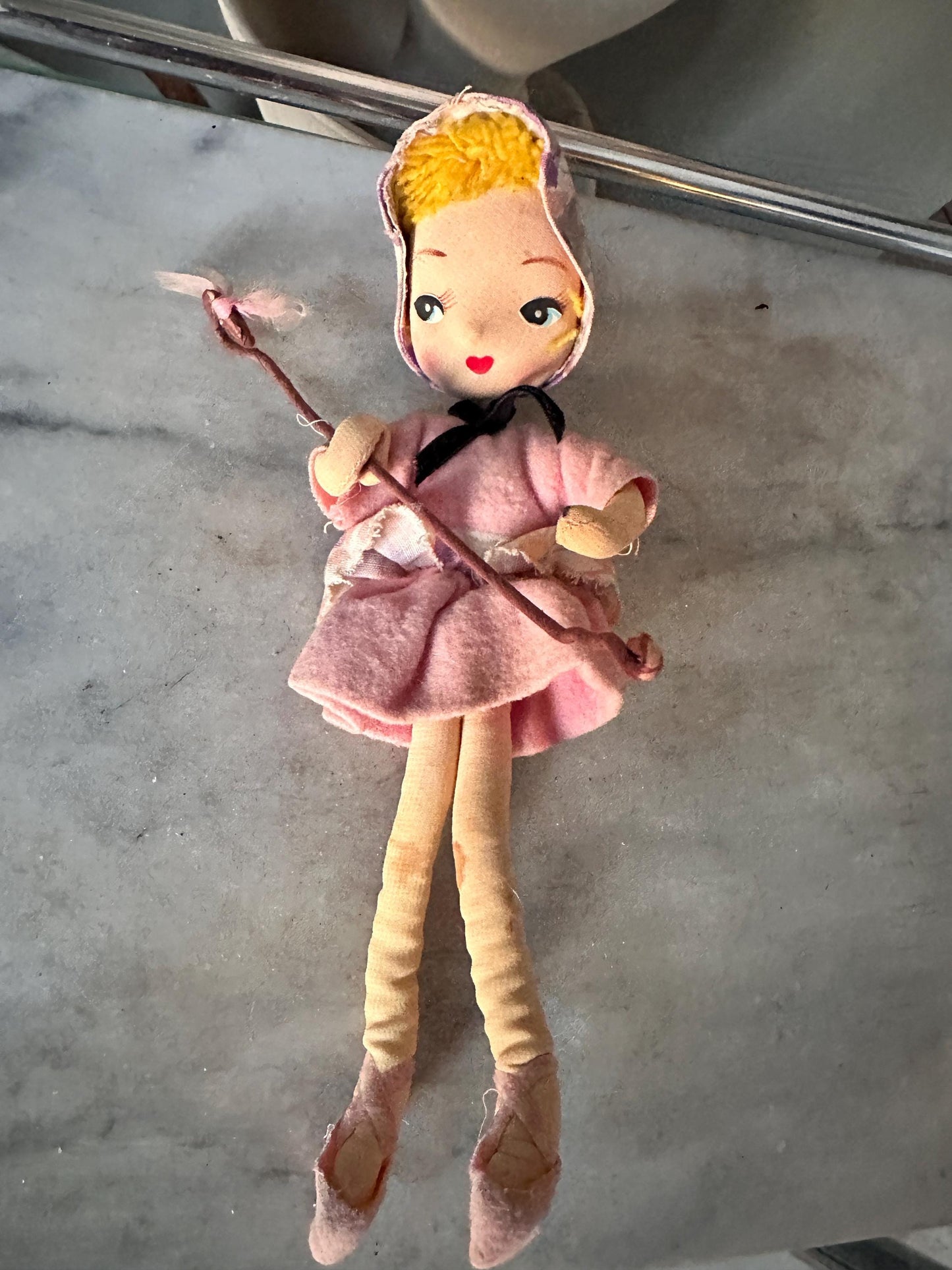 Vintage Little Bo Peep Pose Doll, Nursery Rhyme Storybook Collectible Figurine