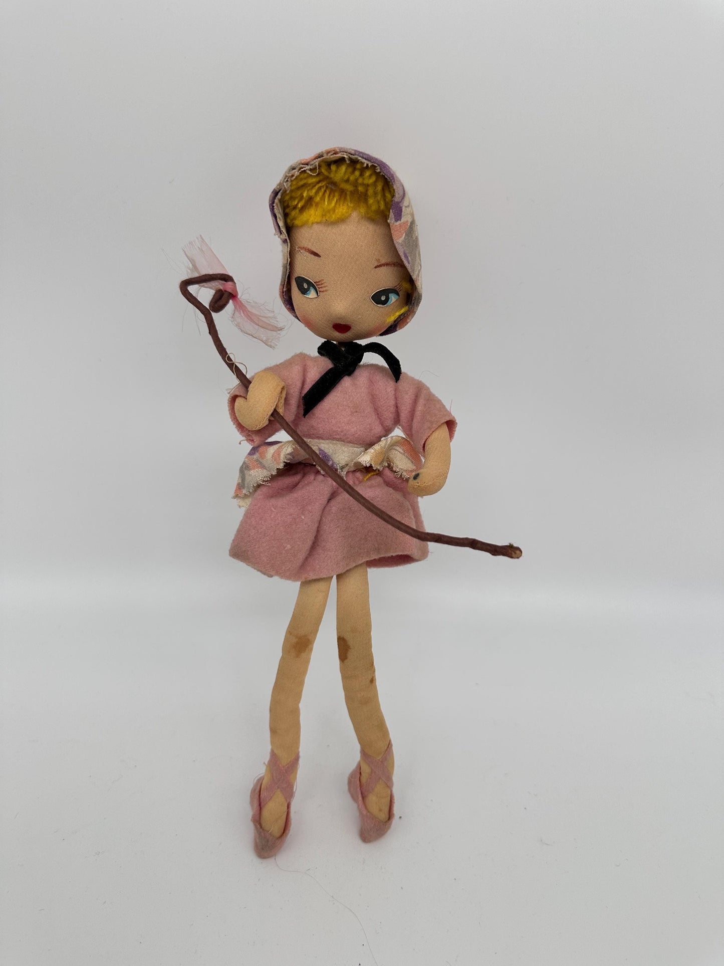 Vintage Little Bo Peep Pose Doll, Nursery Rhyme Storybook Collectible Figurine