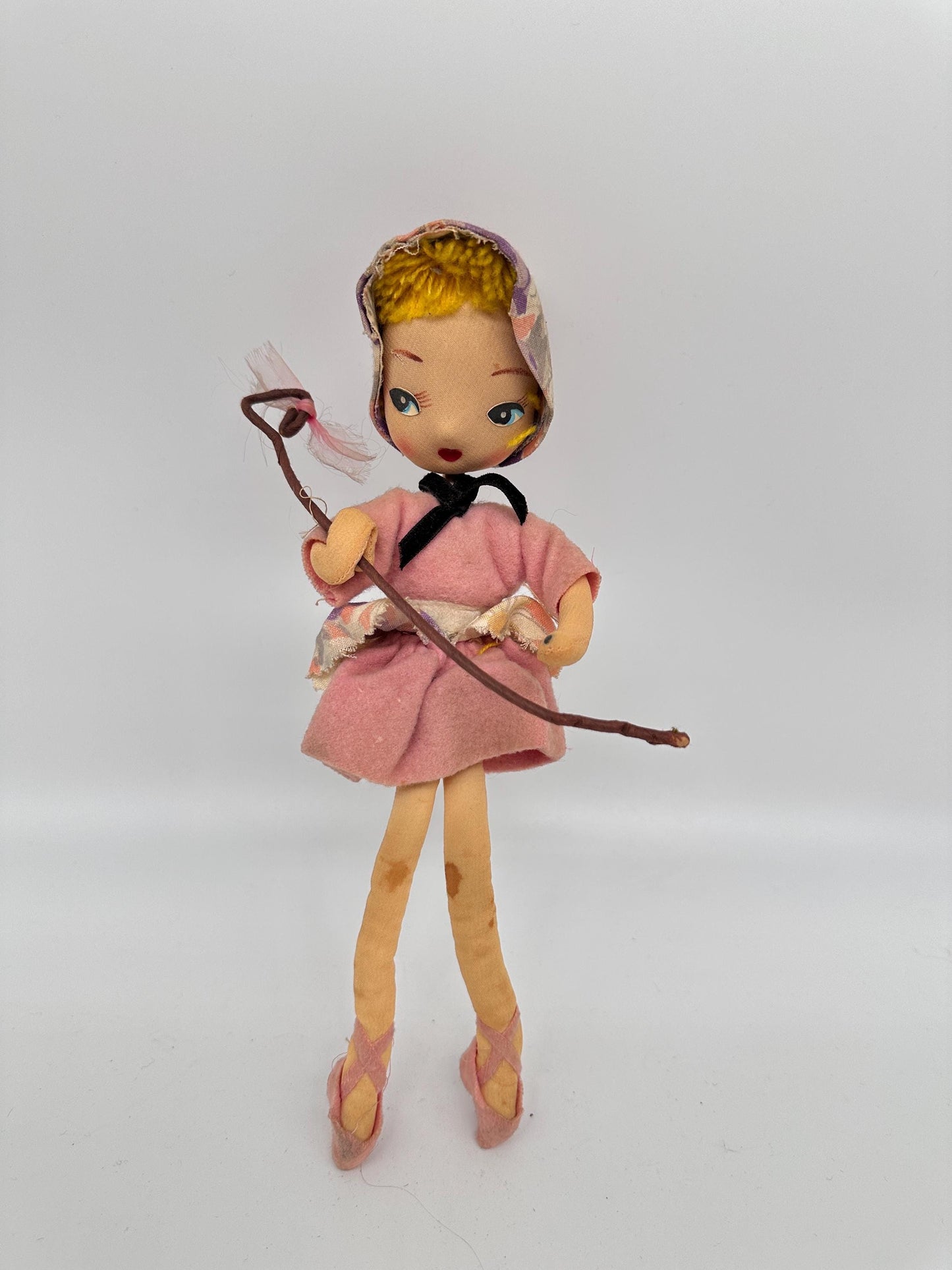 Vintage Little Bo Peep Pose Doll, Nursery Rhyme Storybook Collectible Figurine