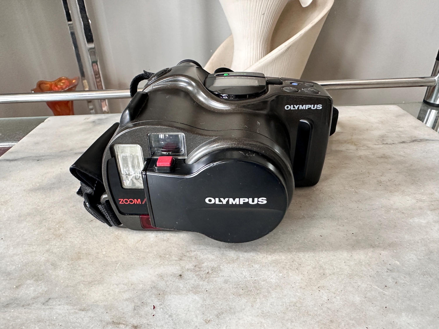 Olympus Infinity Super Zoom 330 35mm Film Camera Bundle, Manual, Lens Kit, Filters