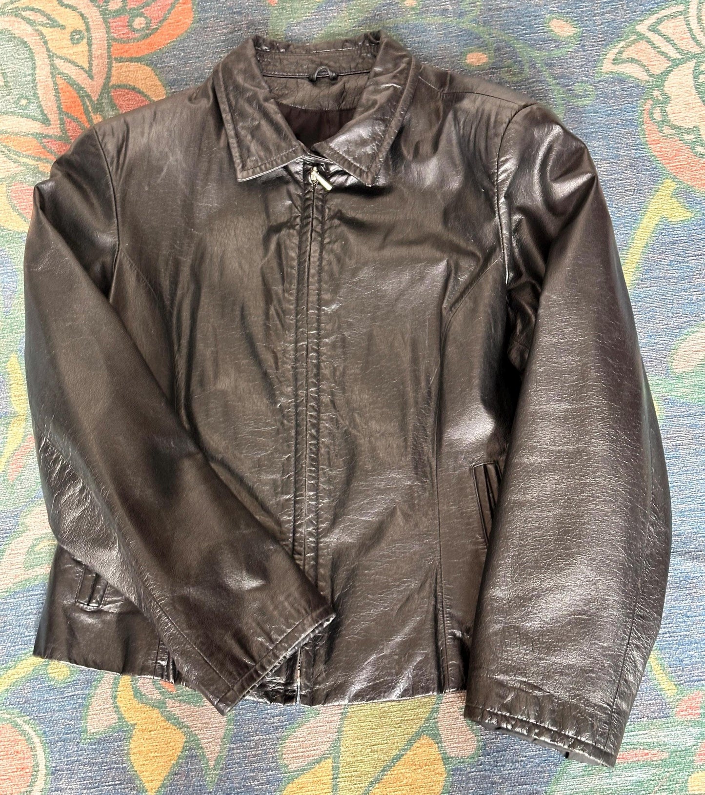 Vintage 1990s Wilsons Leather Black Leather Jacket | Women’s Size Large | Classic Moto Style