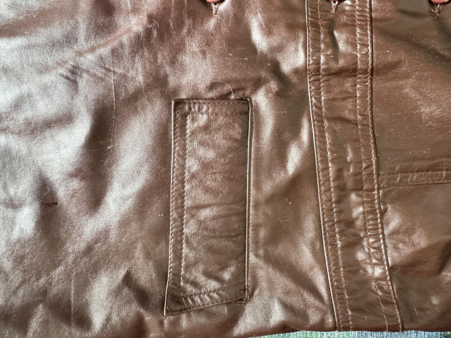 1970s Brown Leather Trench Coat | Men's Small | Fight Club Style Jacket