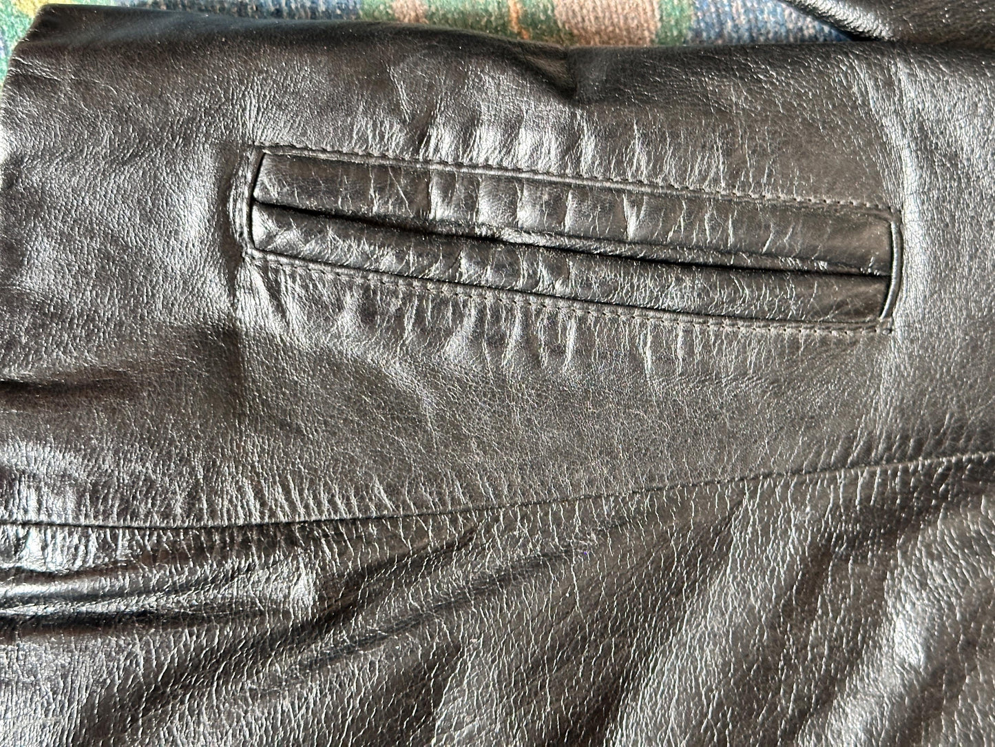 Vintage 1990s Wilsons Leather Black Leather Jacket | Women’s Size Large | Classic Moto Style