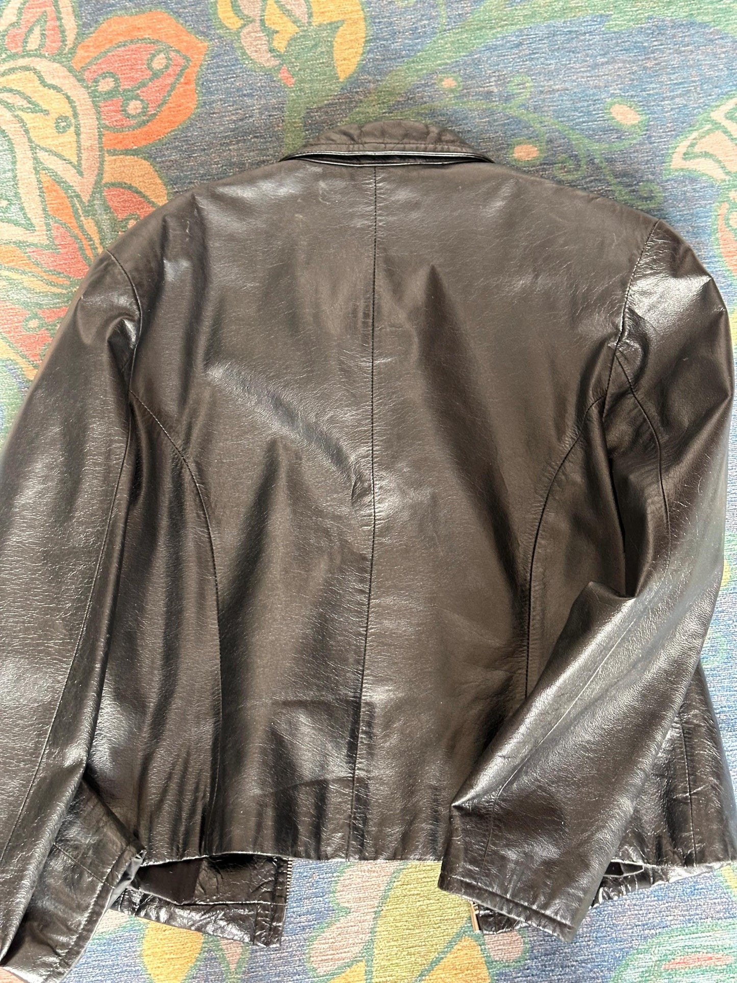 Vintage 1990s Wilsons Leather Black Leather Jacket | Women’s Size Large | Classic Moto Style