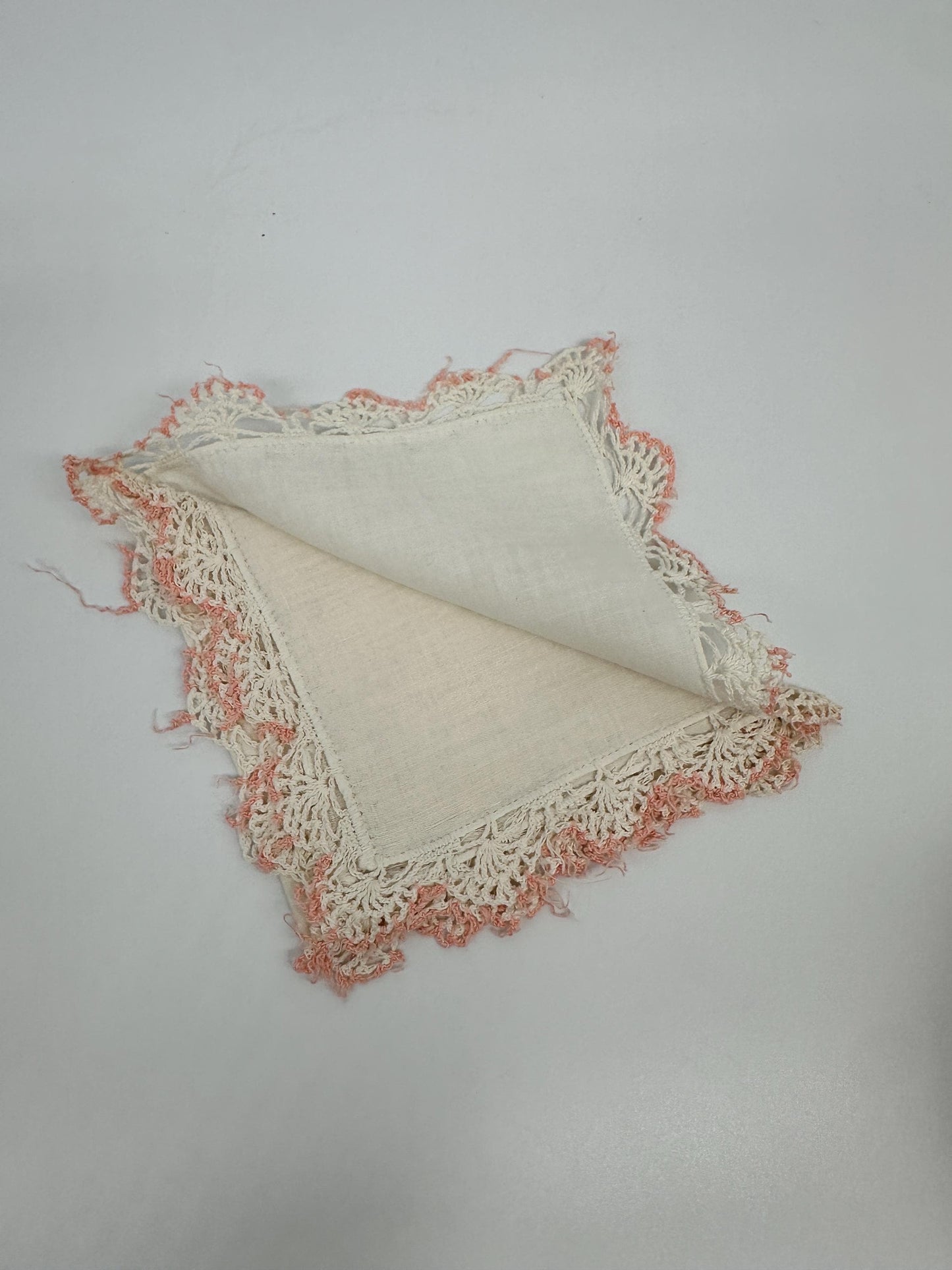 Vintage Linen Crocheted Hankies Set – Shabby Chic Bridal Wedding Hankies
