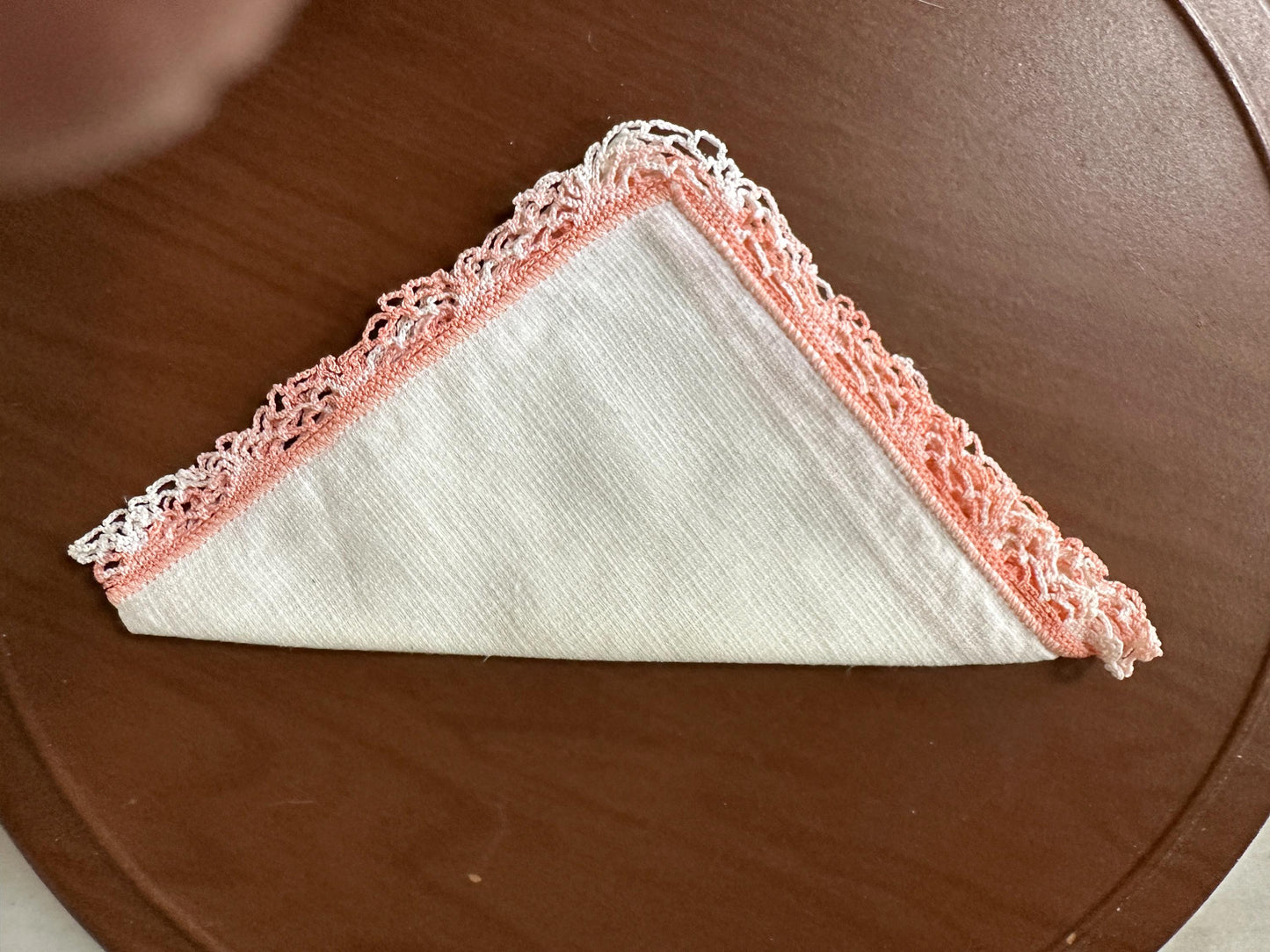 Vintage Linen Crocheted Hankies Set – Shabby Chic Bridal Wedding Hankies