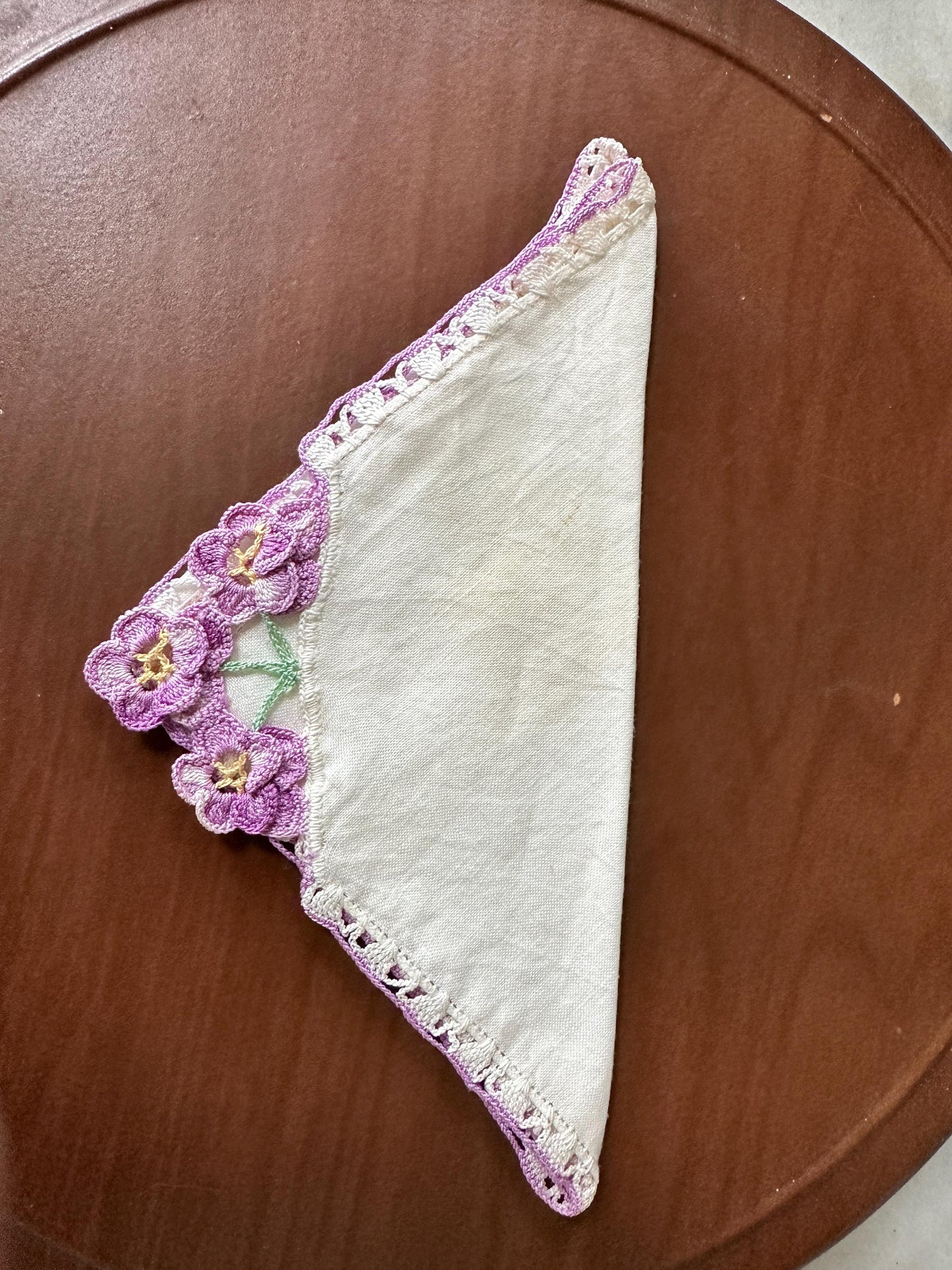 Vintage Linen Crocheted Hankies Set – Shabby Chic Bridal Wedding Hankies