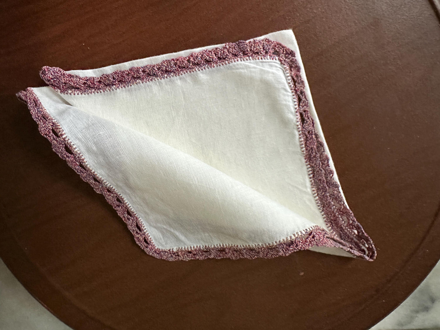 Vintage Linen Hankies - Pastel Floral and Butterfly Embroidery, Bridal Hanky Set of 5