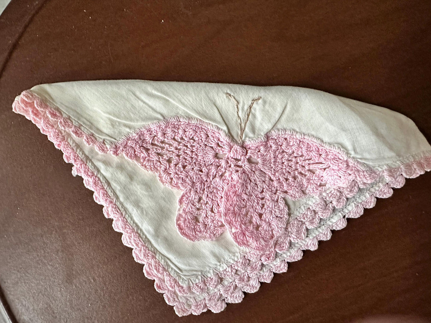 Vintage Linen Hankies - Pastel Floral and Butterfly Embroidery, Bridal Hanky Set of 5