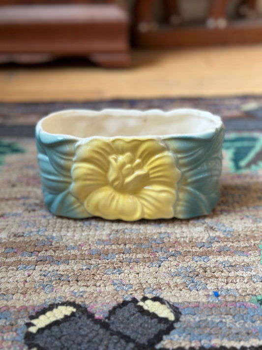 Vintage Royal Copley Ceramic Planter | Royal Copely Magnolia Planter | 1940s USA Pottery