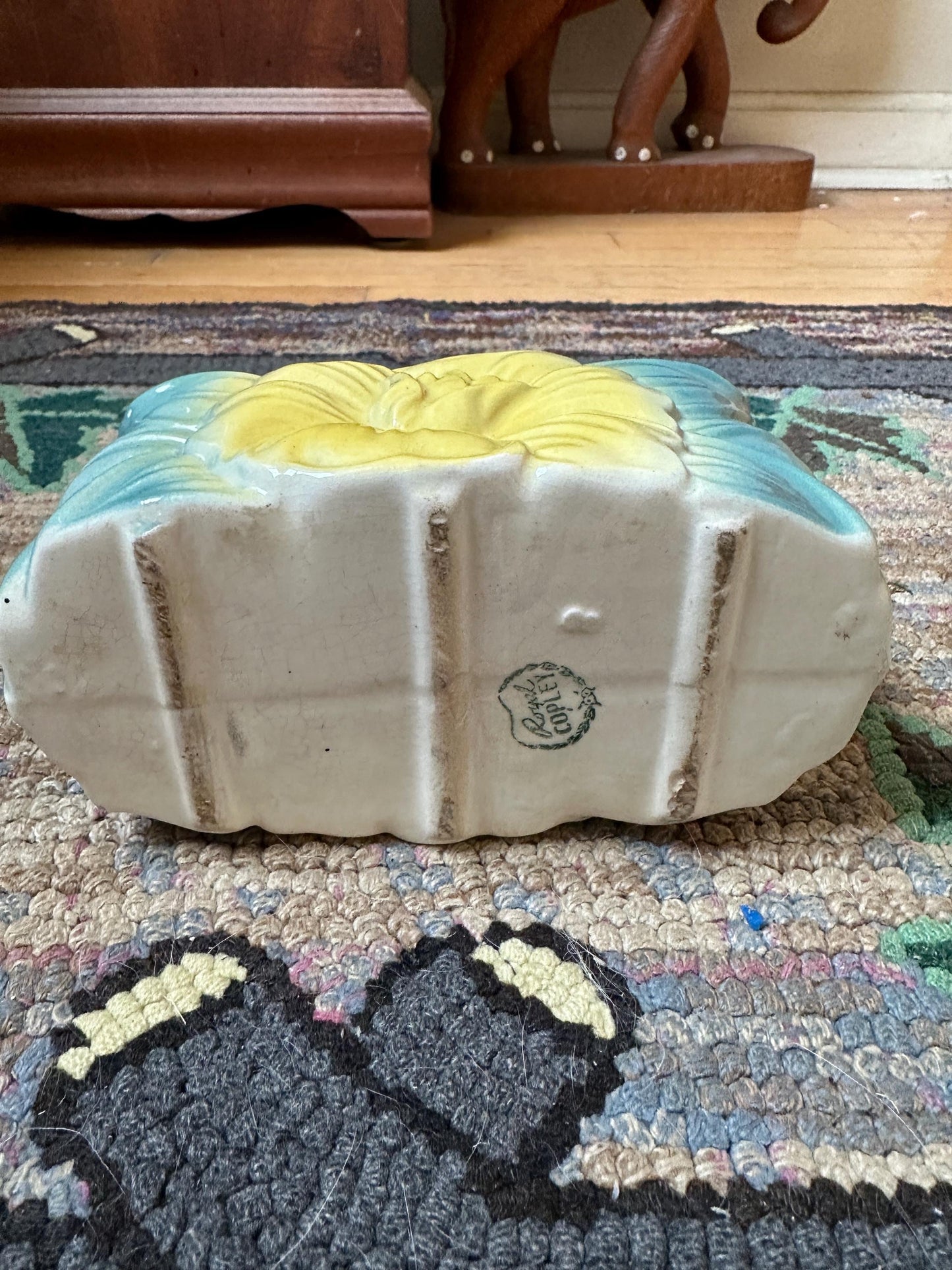 Vintage Royal Copley Ceramic Planter | Royal Copely Magnolia Planter | 1940s USA Pottery
