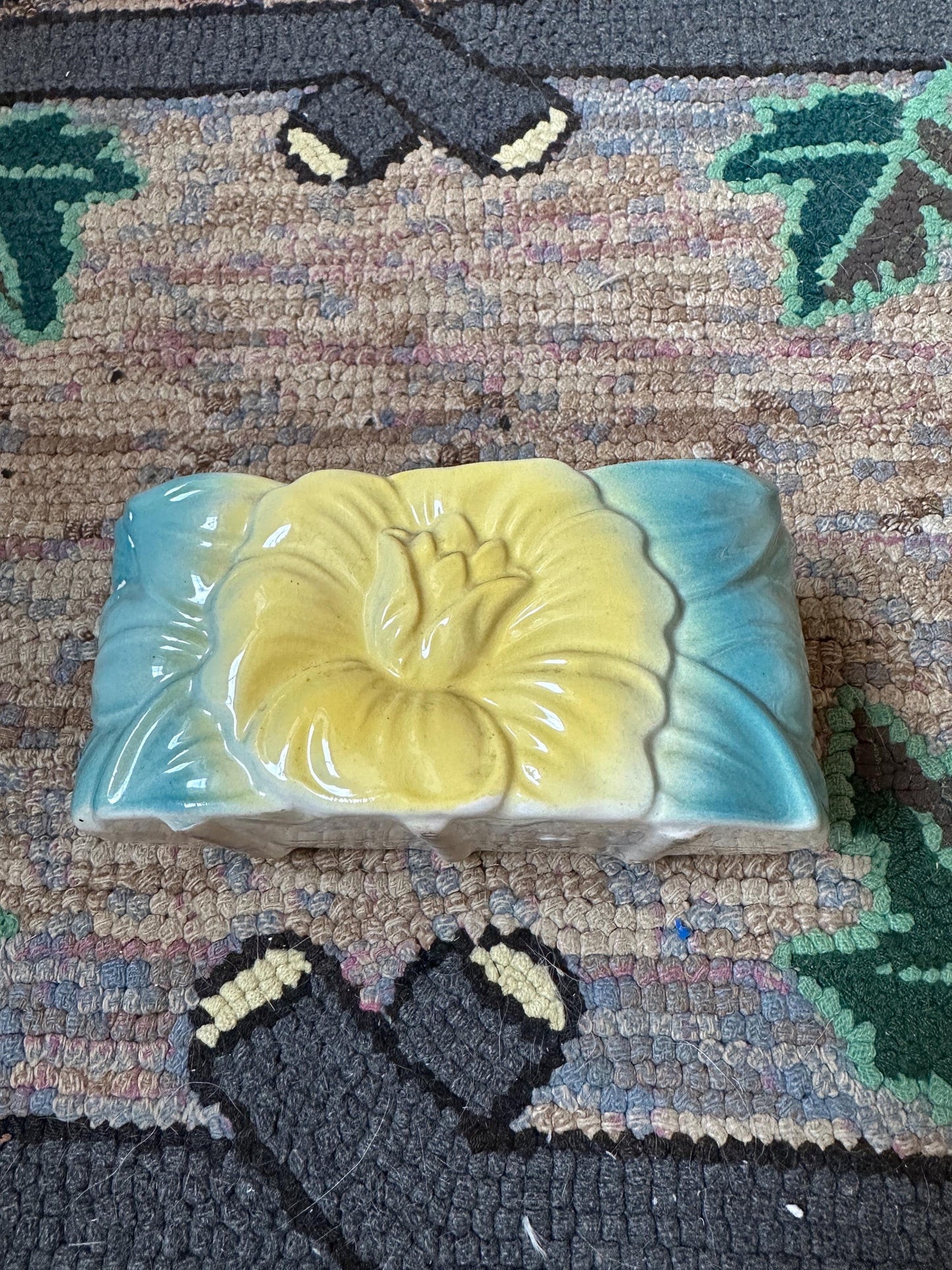 Vintage Royal Copley Ceramic Planter | Royal Copely Magnolia Planter | 1940s USA Pottery