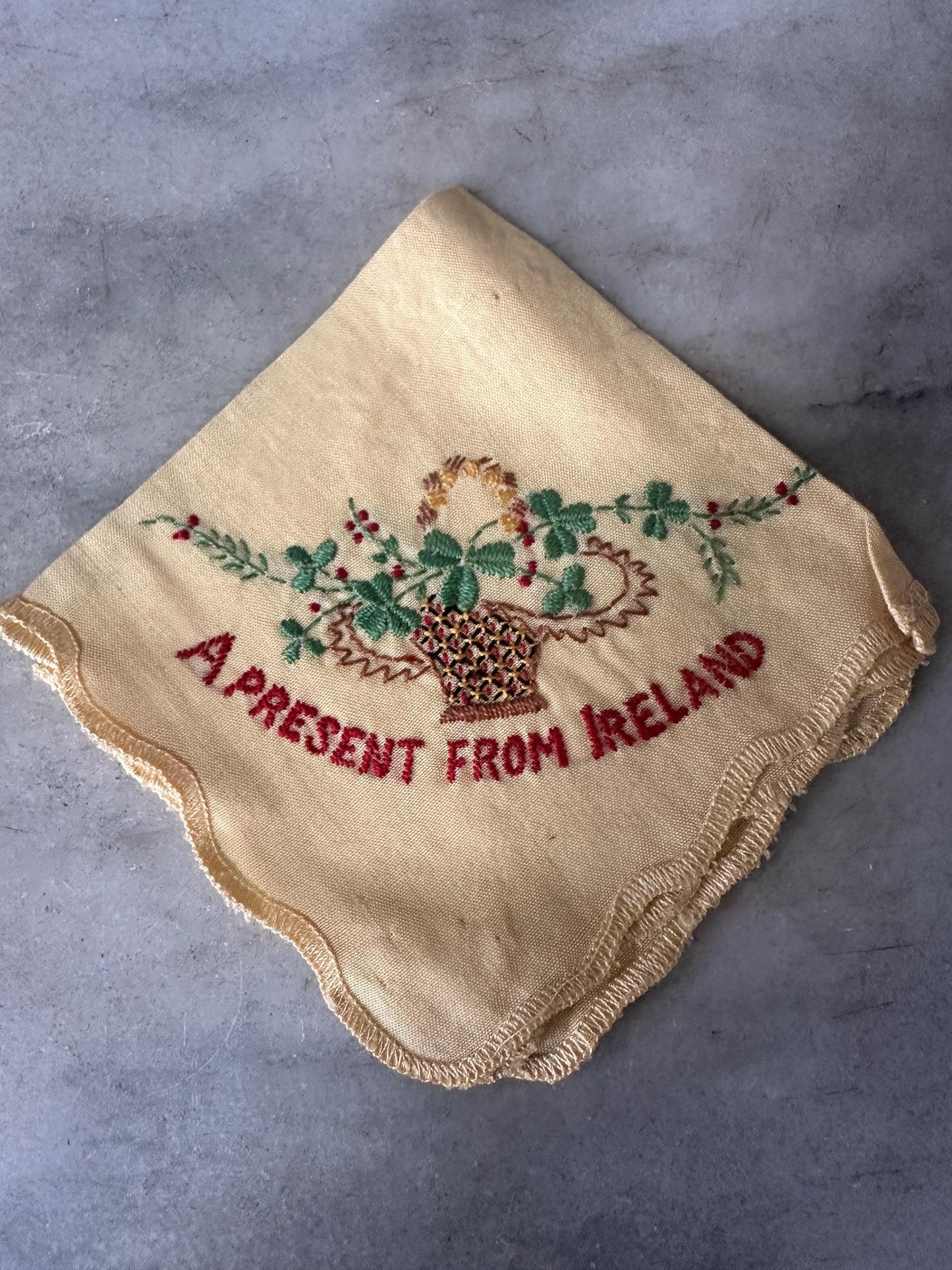 Vintage Embroidered Hankies – Ireland, Scotland Souvenir Collection