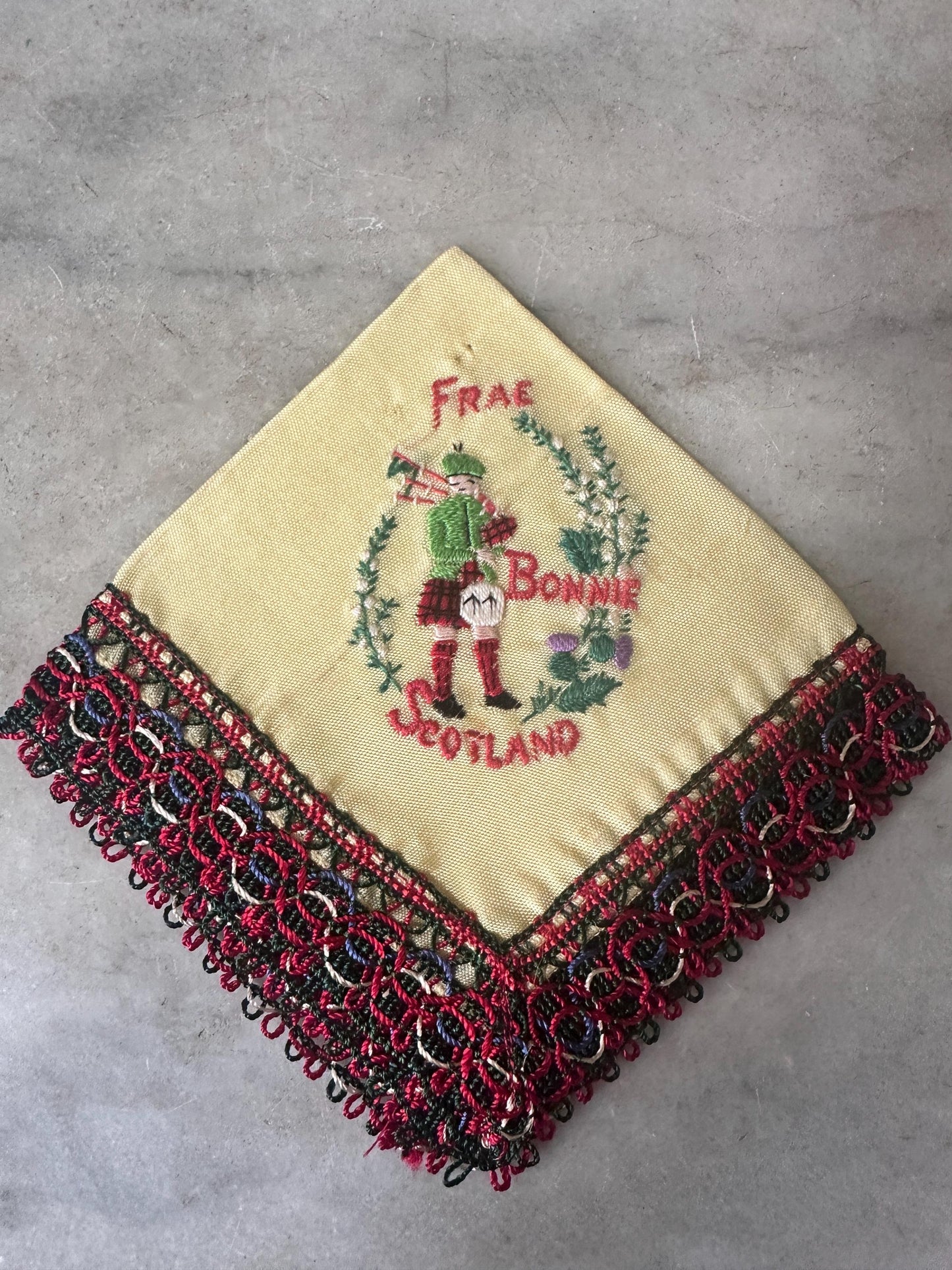 Vintage Embroidered Hankies – Ireland, Scotland Souvenir Collection