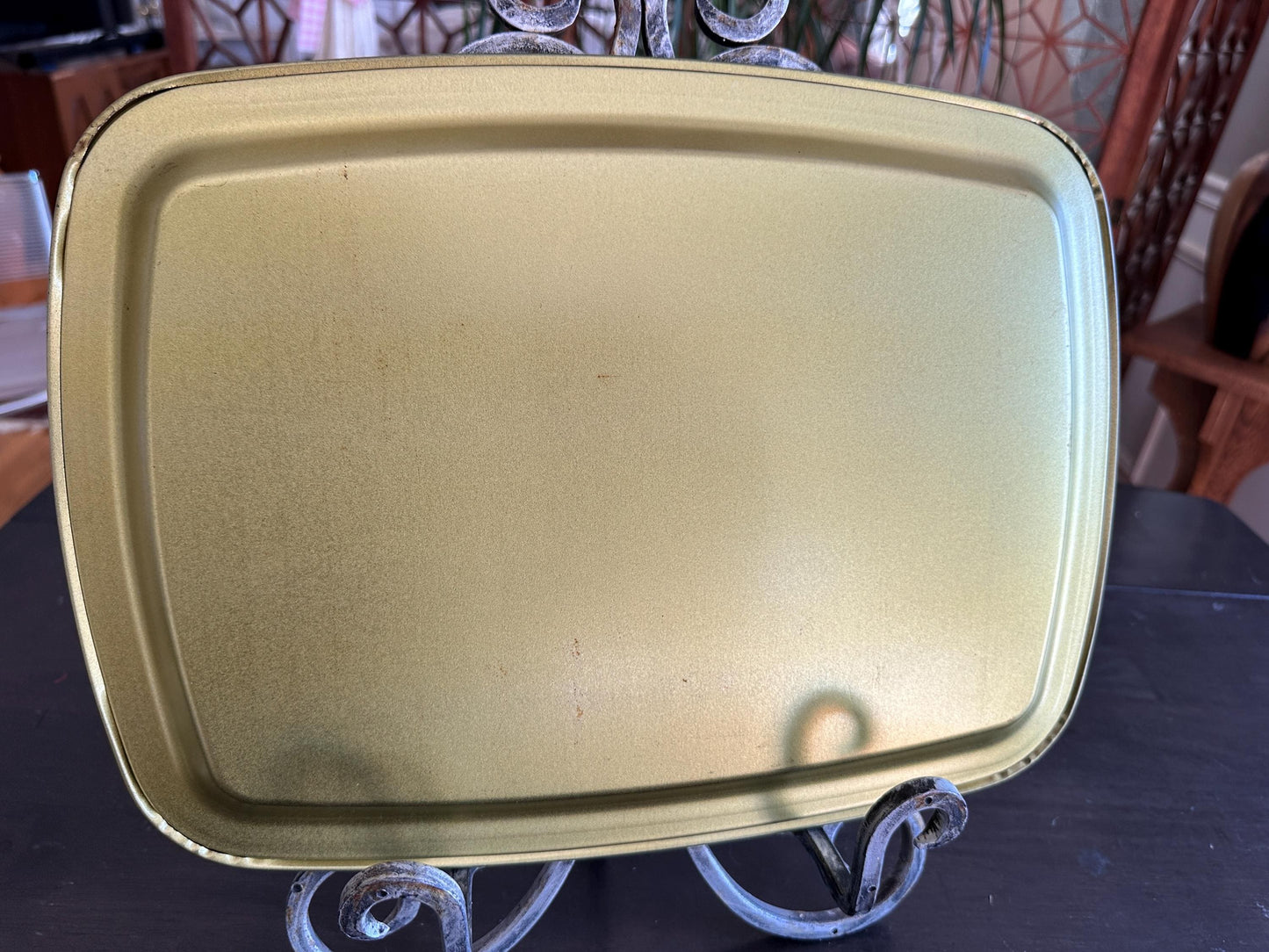 1976 Bicentennial Metal Serving Tray, Patriotic Calendar Kitchen Decor