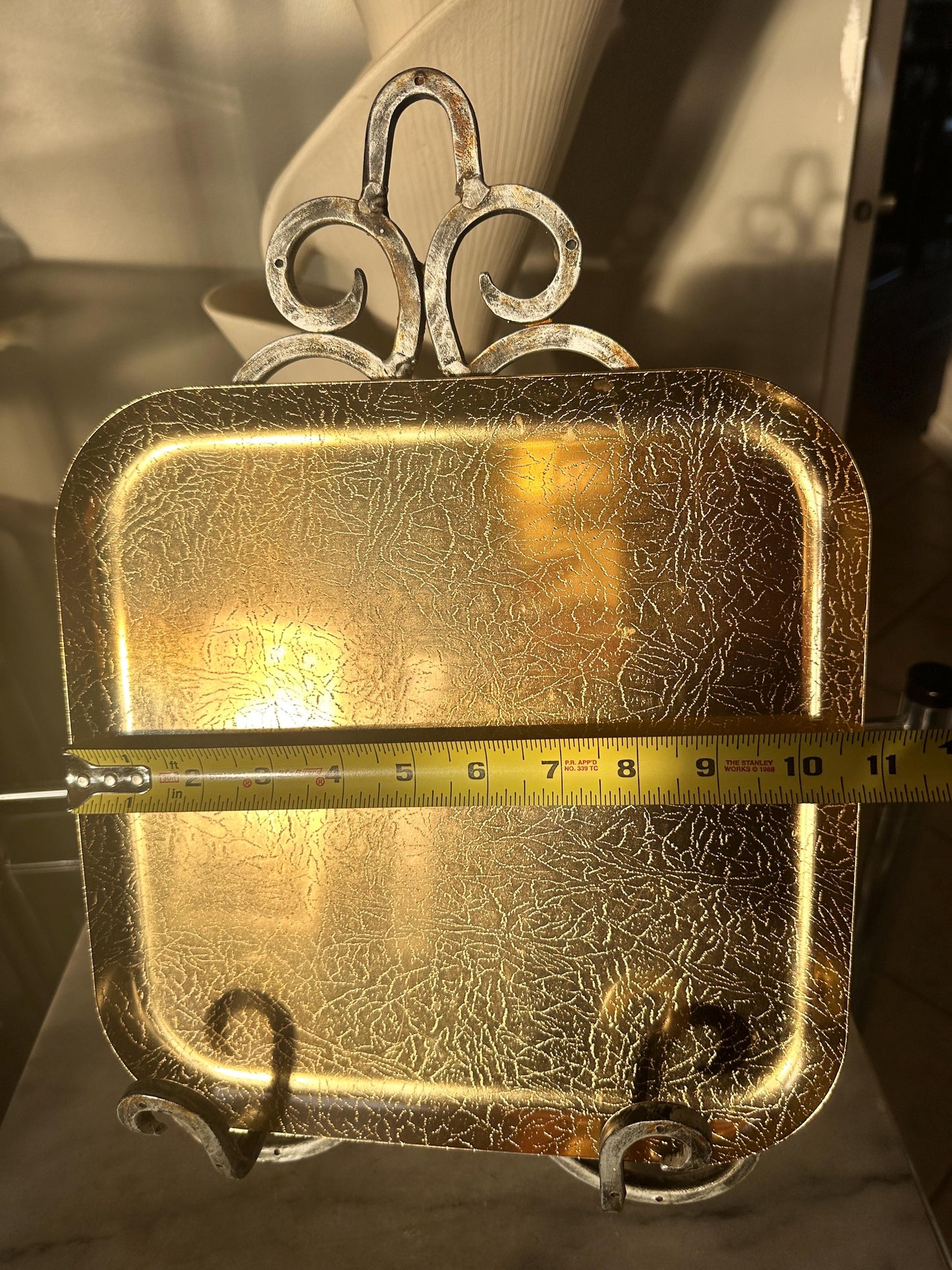 Vintage Wear-Ever Londonderry Gold Anodized Aluminum Square Tray (Original Box)