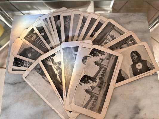 Antique 1800s Stereoscope Steroview Cards Collection | Double-Sided Victorian Stereoview Slides | Antique Photography & Optical Ephemera