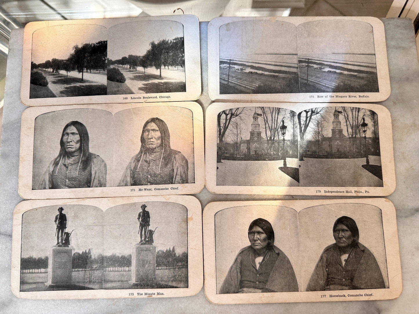 Antique 1800s Stereoscope Steroview Cards Collection | Double-Sided Victorian Stereoview Slides | Antique Photography & Optical Ephemera