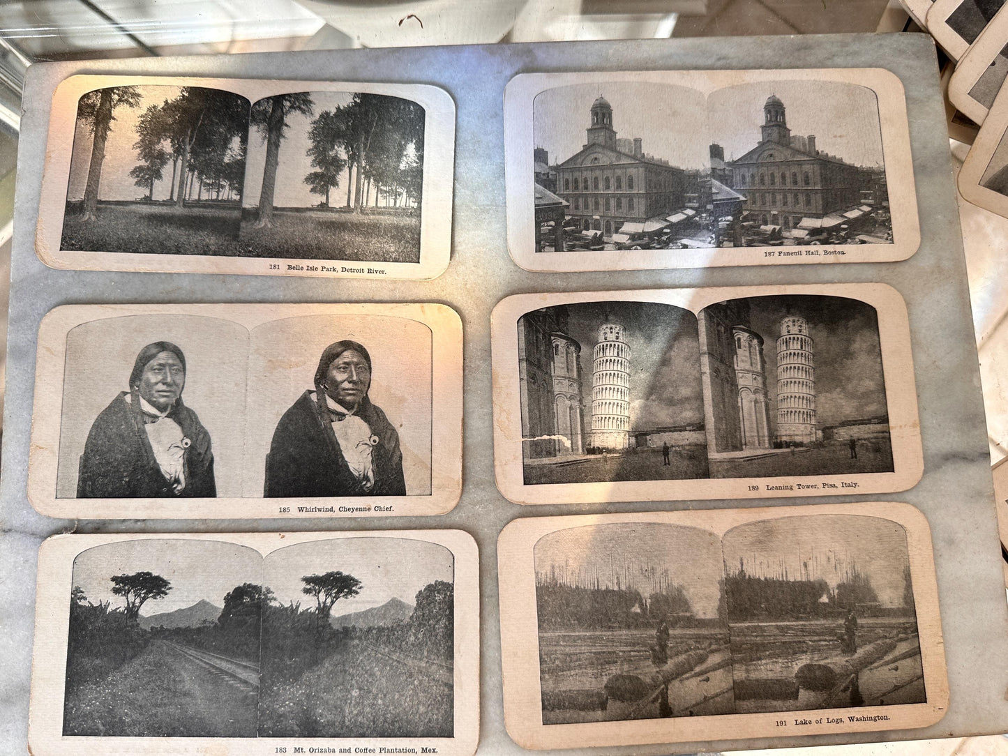 Antique 1800s Stereoscope Steroview Cards Collection | Double-Sided Victorian Stereoview Slides | Antique Photography & Optical Ephemera