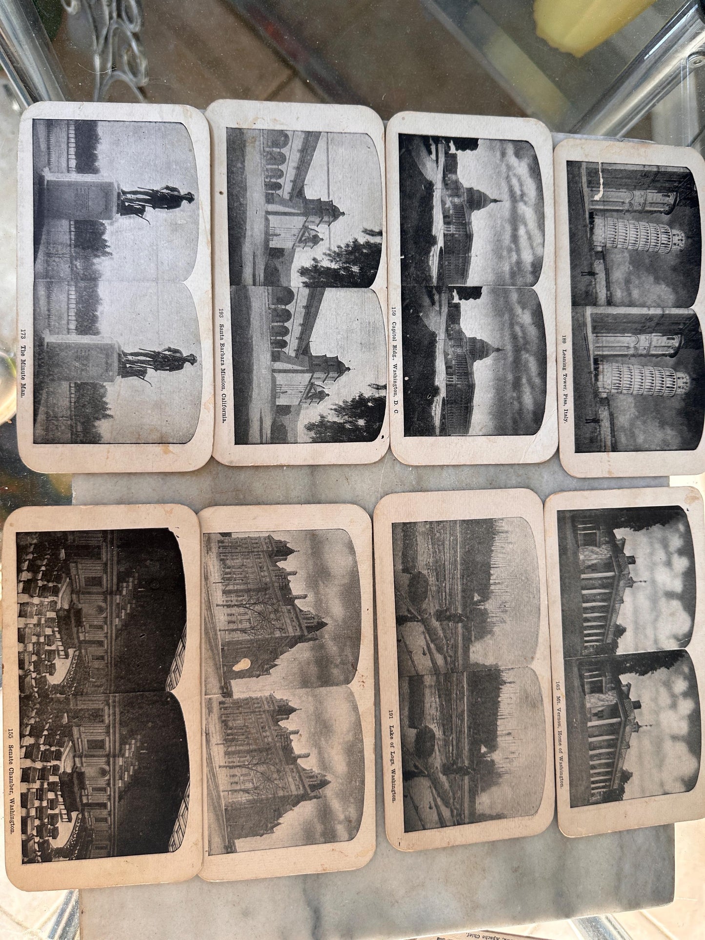 Antique 1800s Stereoscope Steroview Cards Collection | Double-Sided Victorian Stereoview Slides | Antique Photography & Optical Ephemera