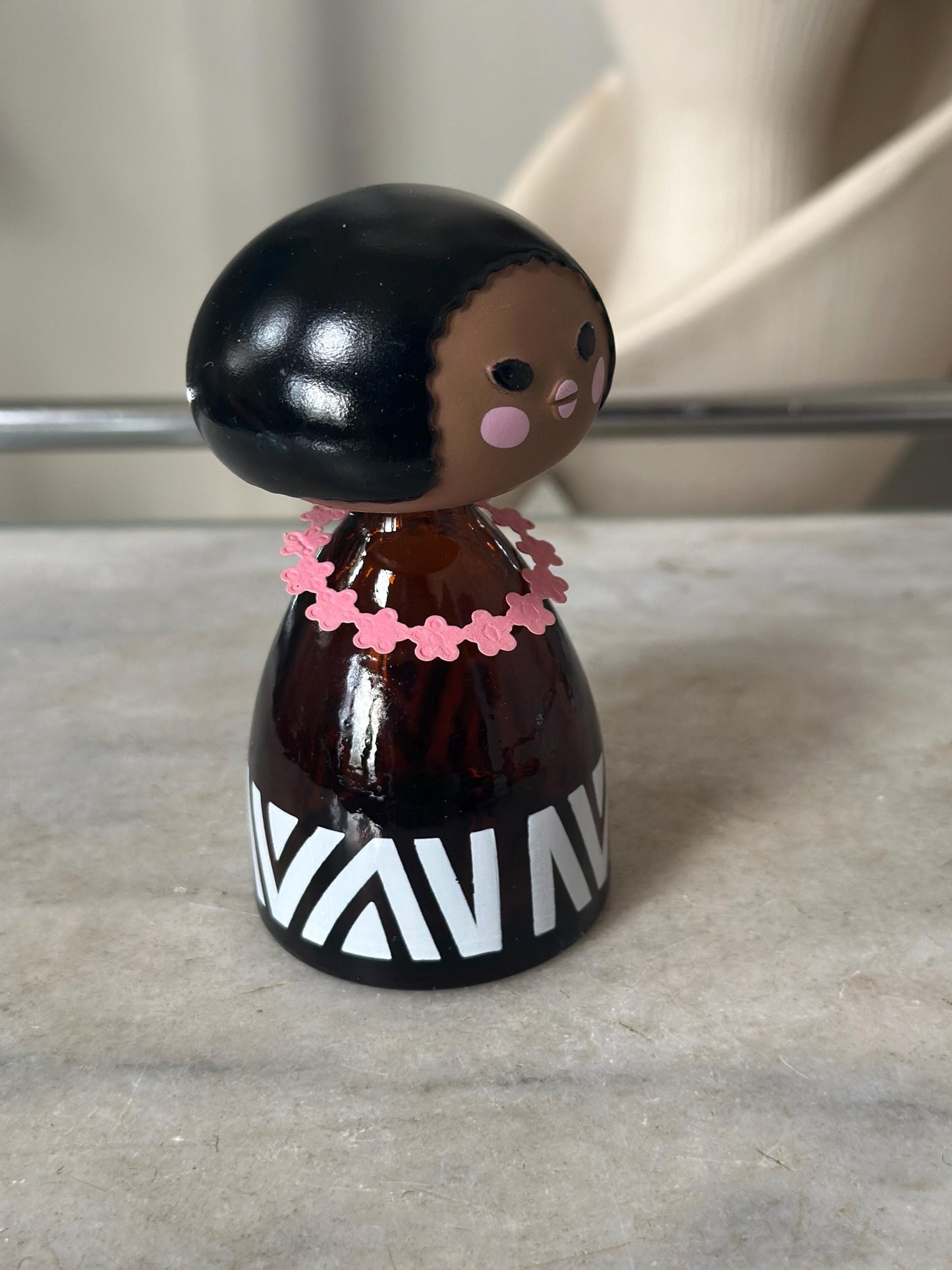 Vintage, Avon Small World Cologne, Empty Glass, Island Girl Bottle
