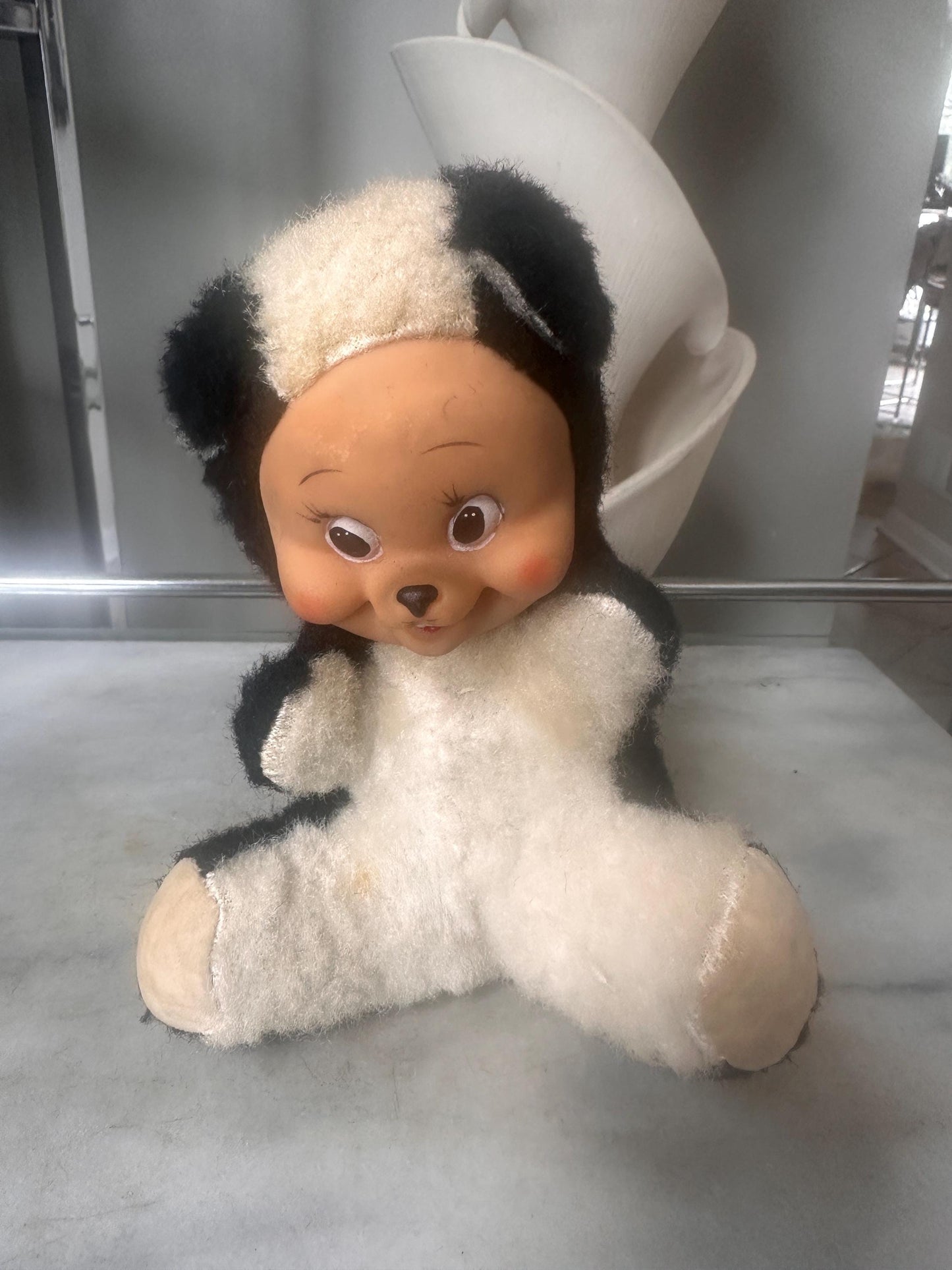 Vintage Rubber Face Skunk Plush Doll