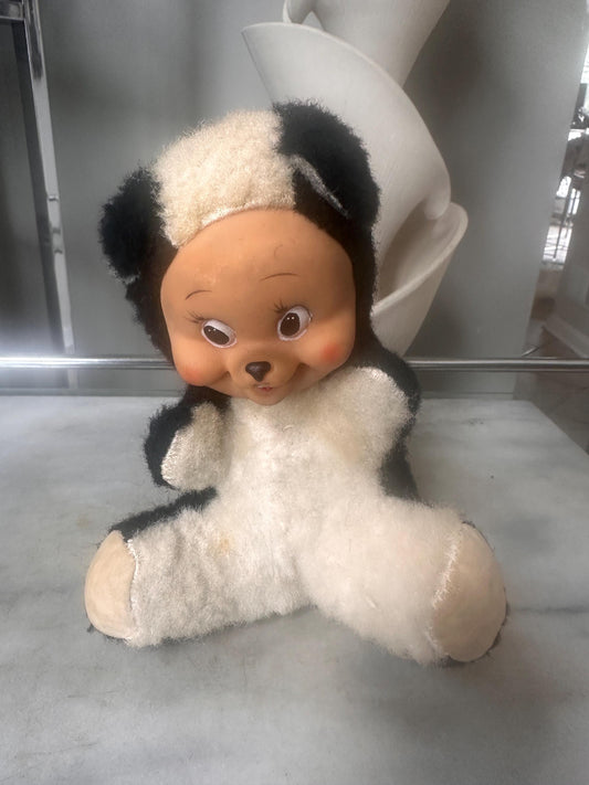 Vintage Rubber Face Skunk Plush Doll