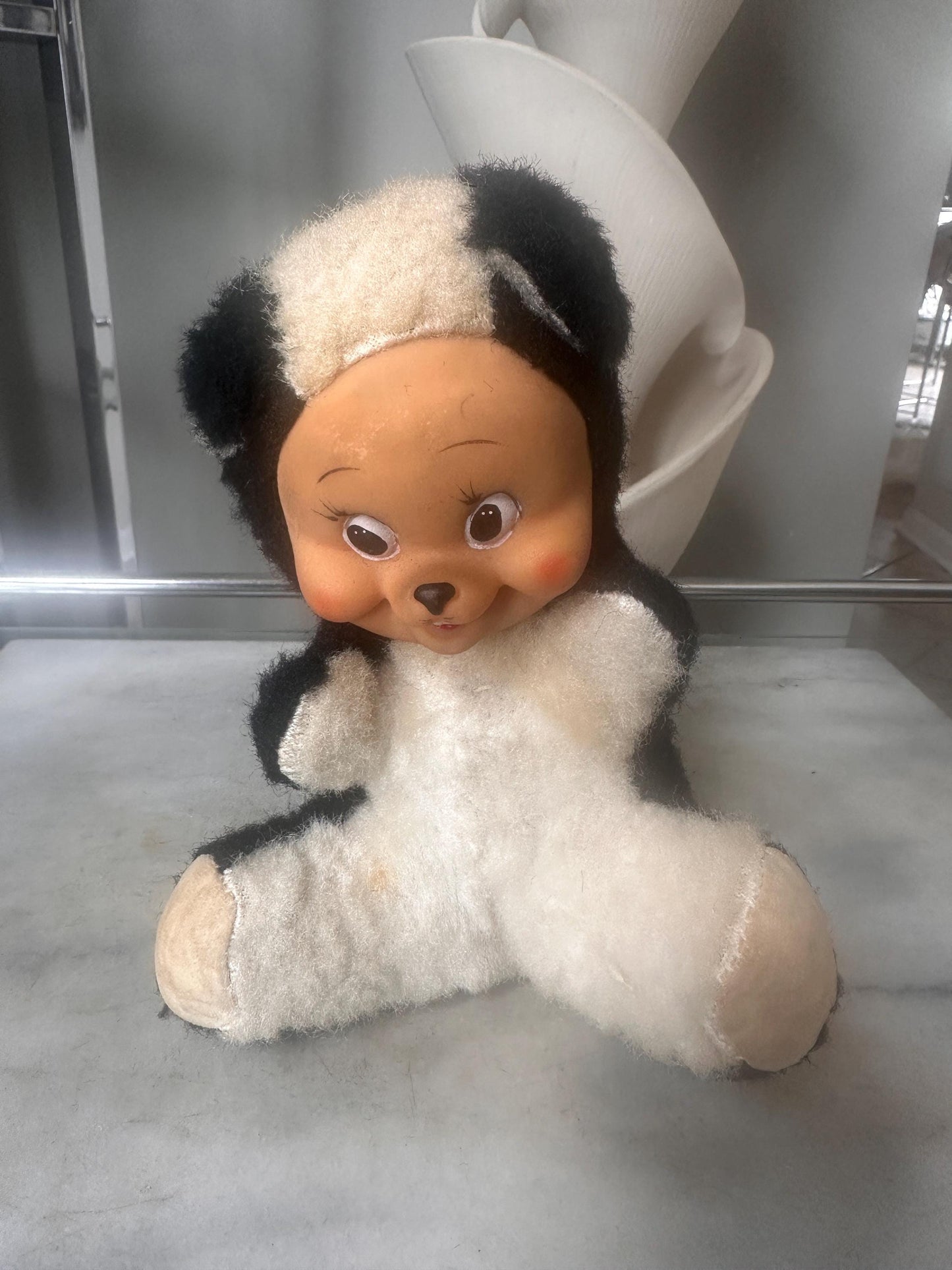 Vintage Rubber Face Skunk Plush Doll