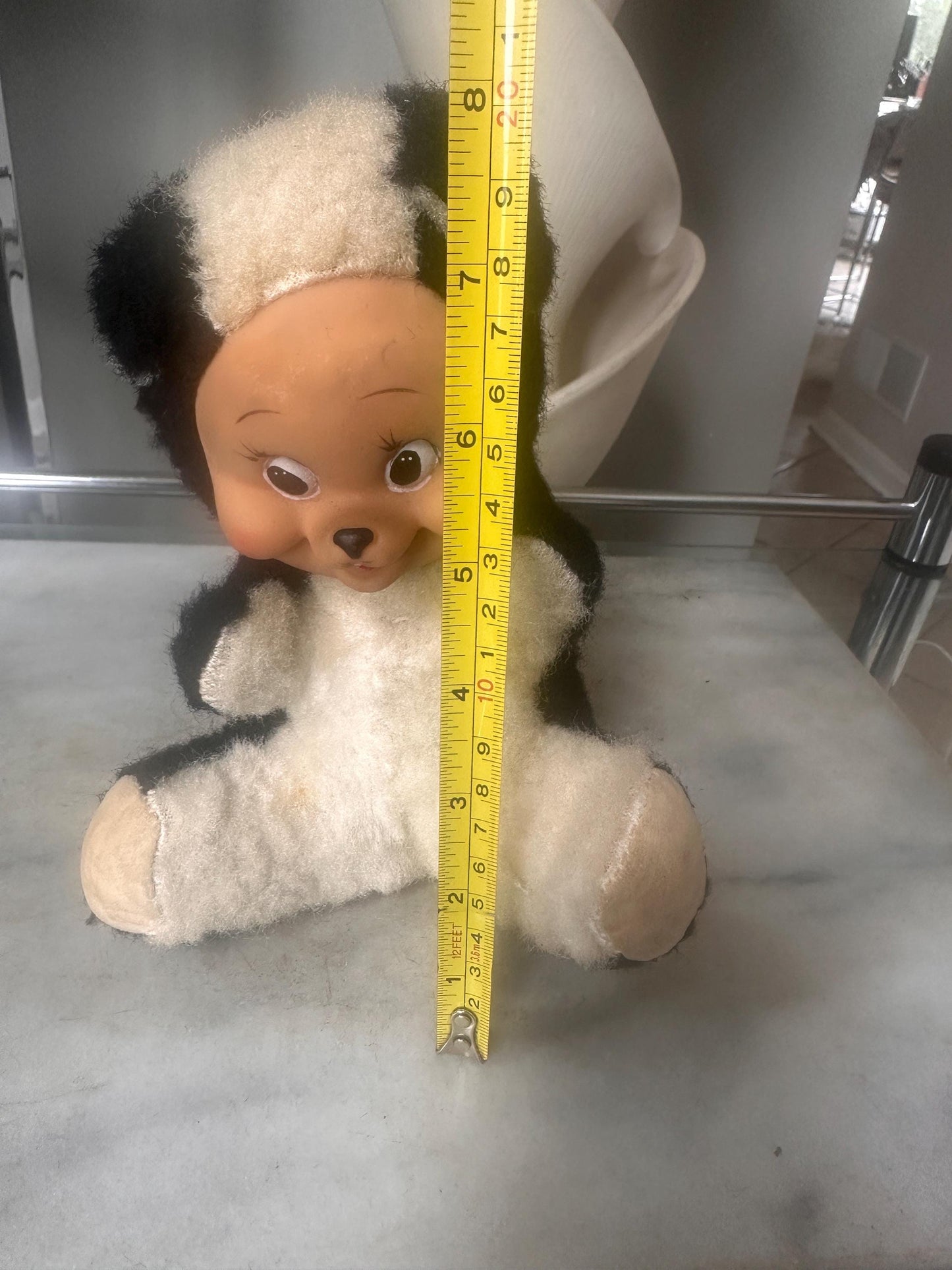 Vintage Rubber Face Skunk Plush Doll