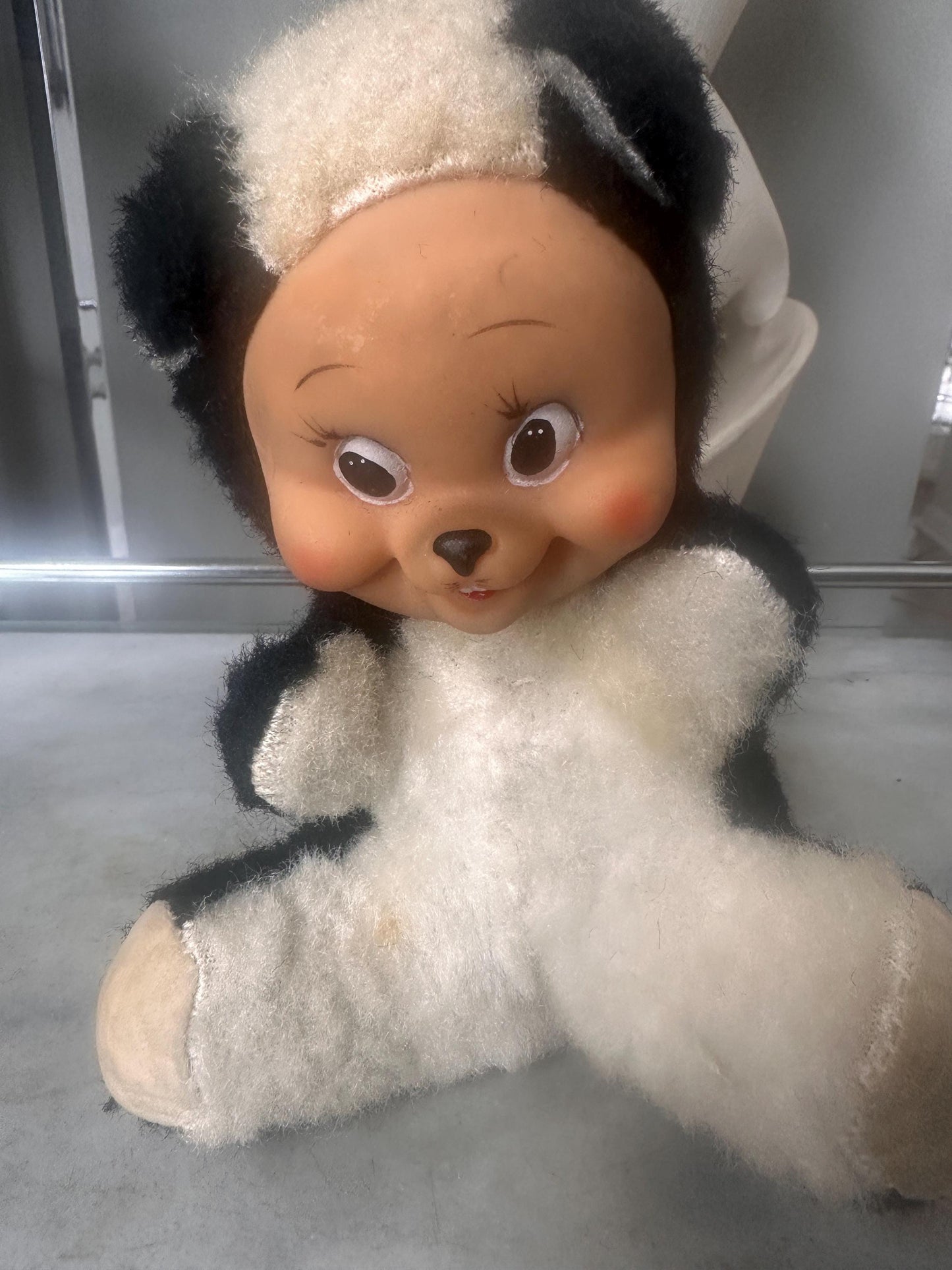 Vintage Rubber Face Skunk Plush Doll