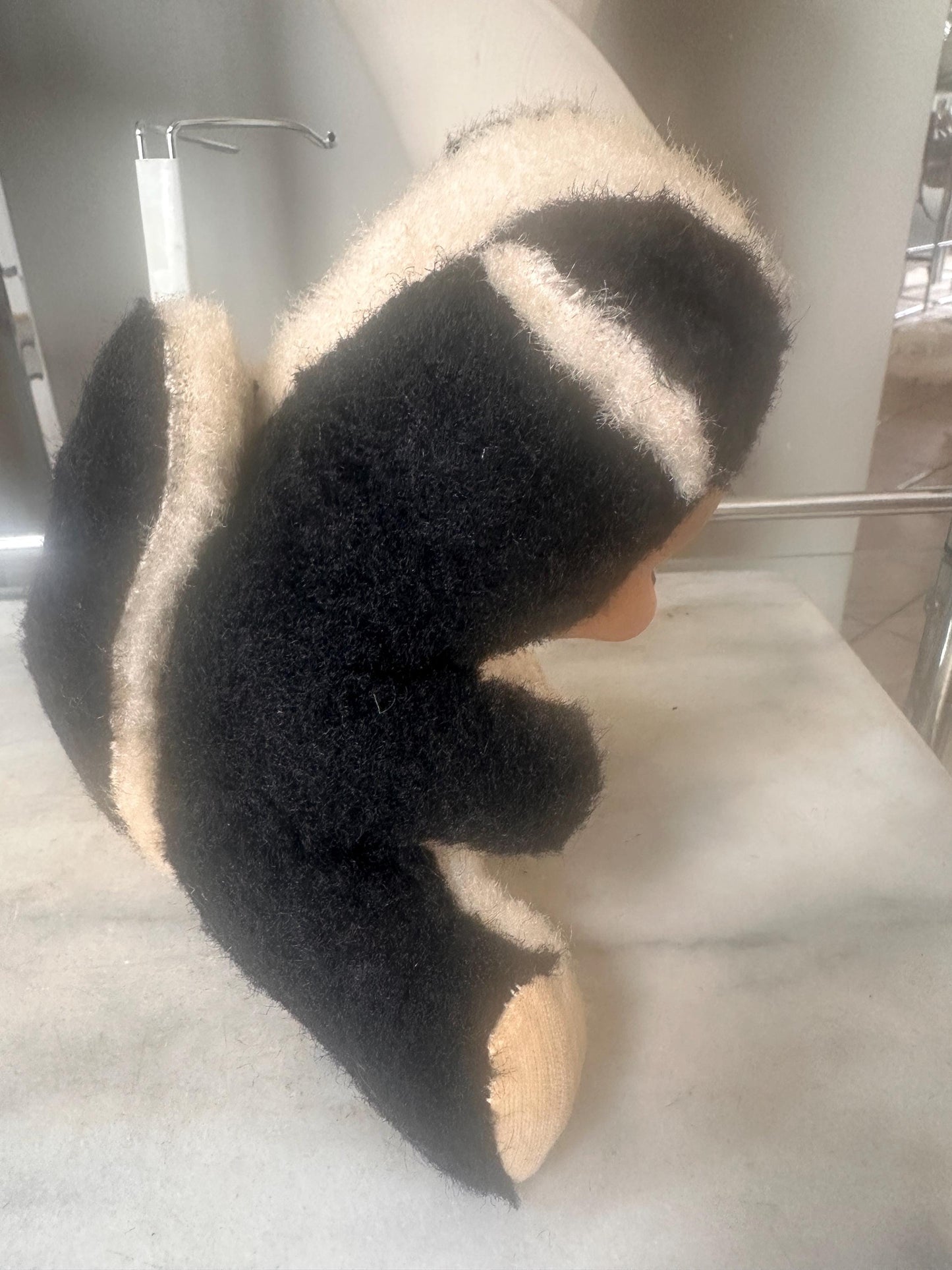 Vintage Rubber Face Skunk Plush Doll
