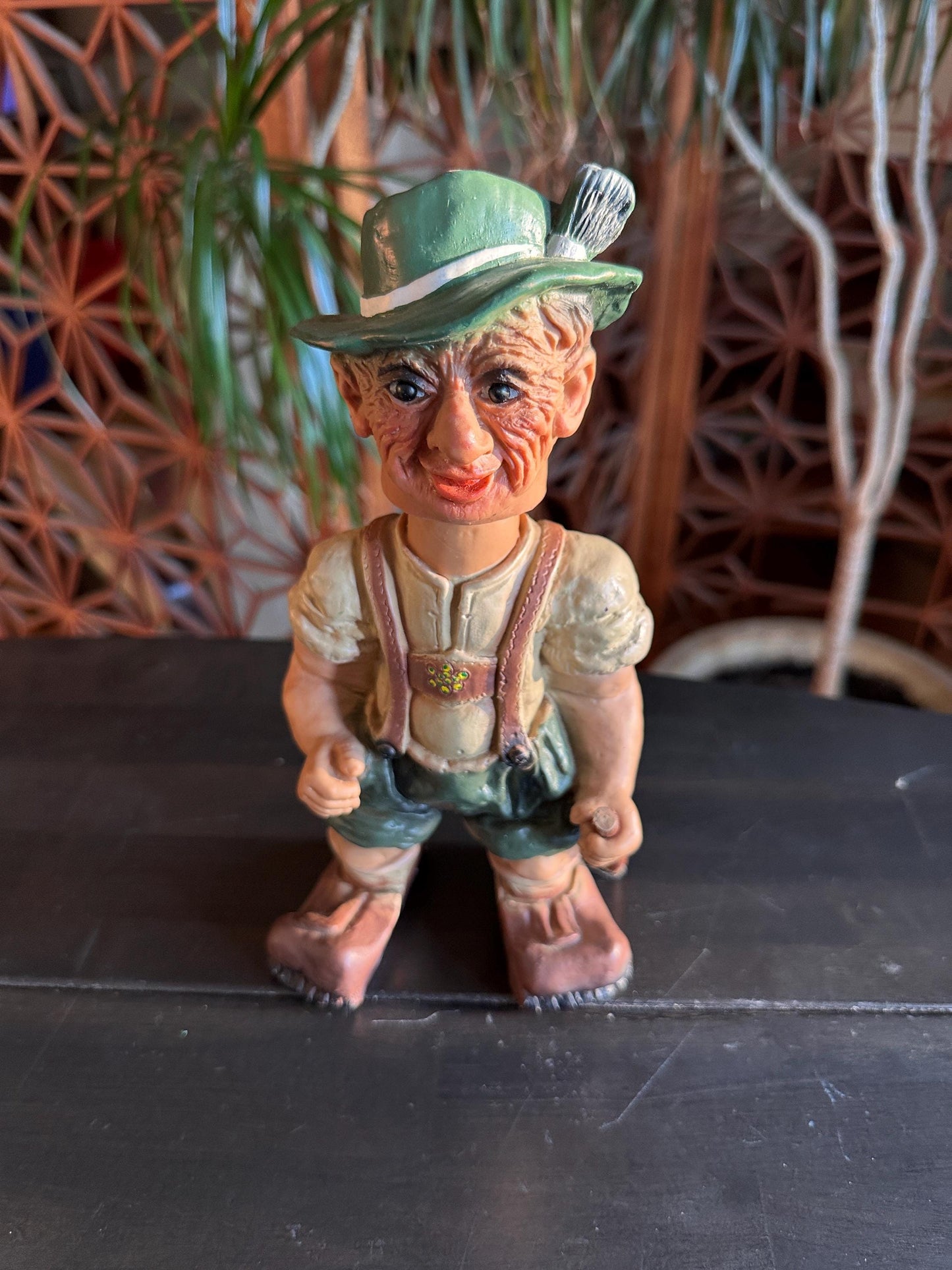 HEICO HIKER Bobblehead Figurine Western Germany 1960's, Old Troll Man Doll Rare!
