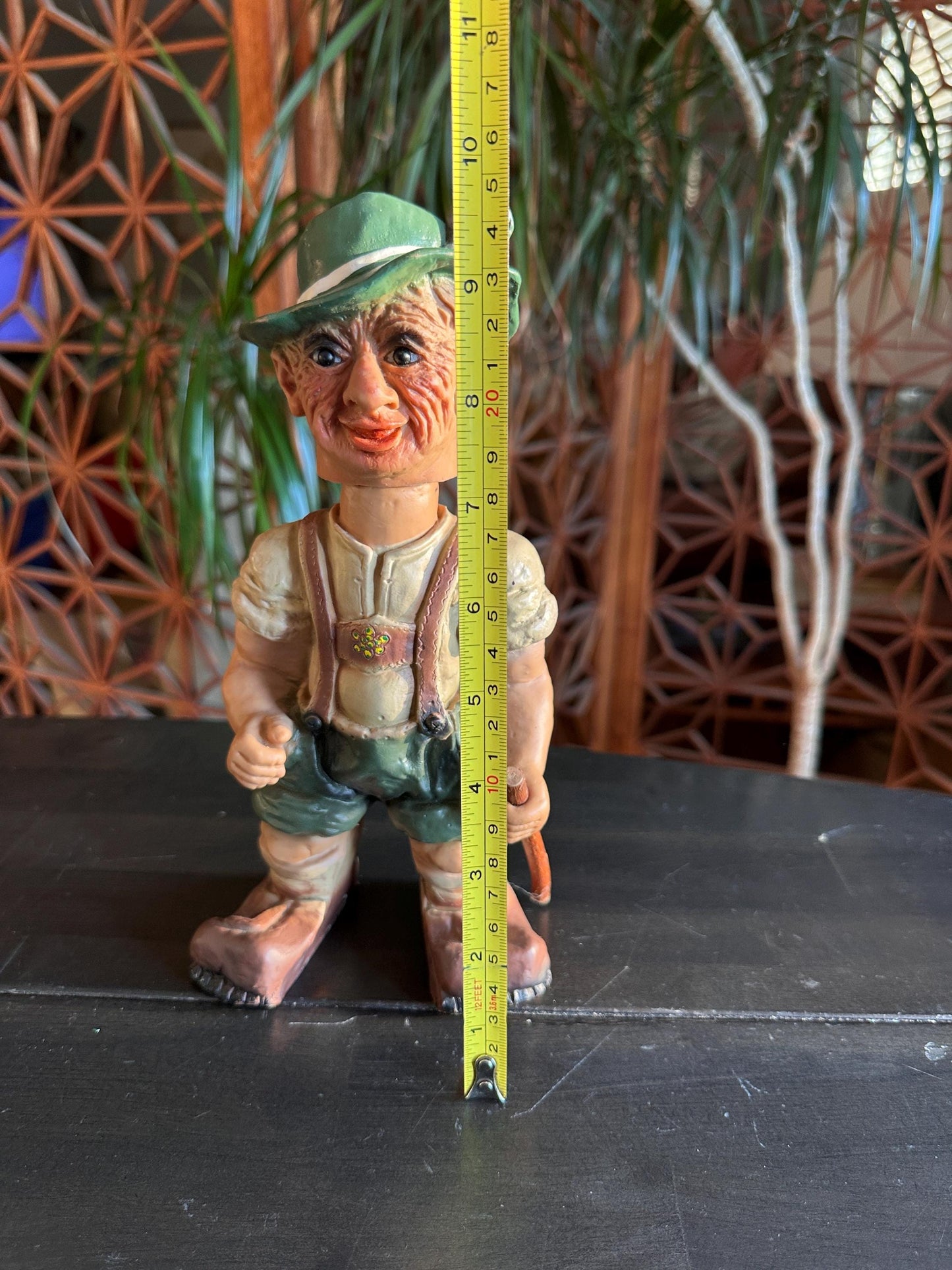 HEICO HIKER Bobblehead Figurine Western Germany 1960's, Old Troll Man Doll Rare!